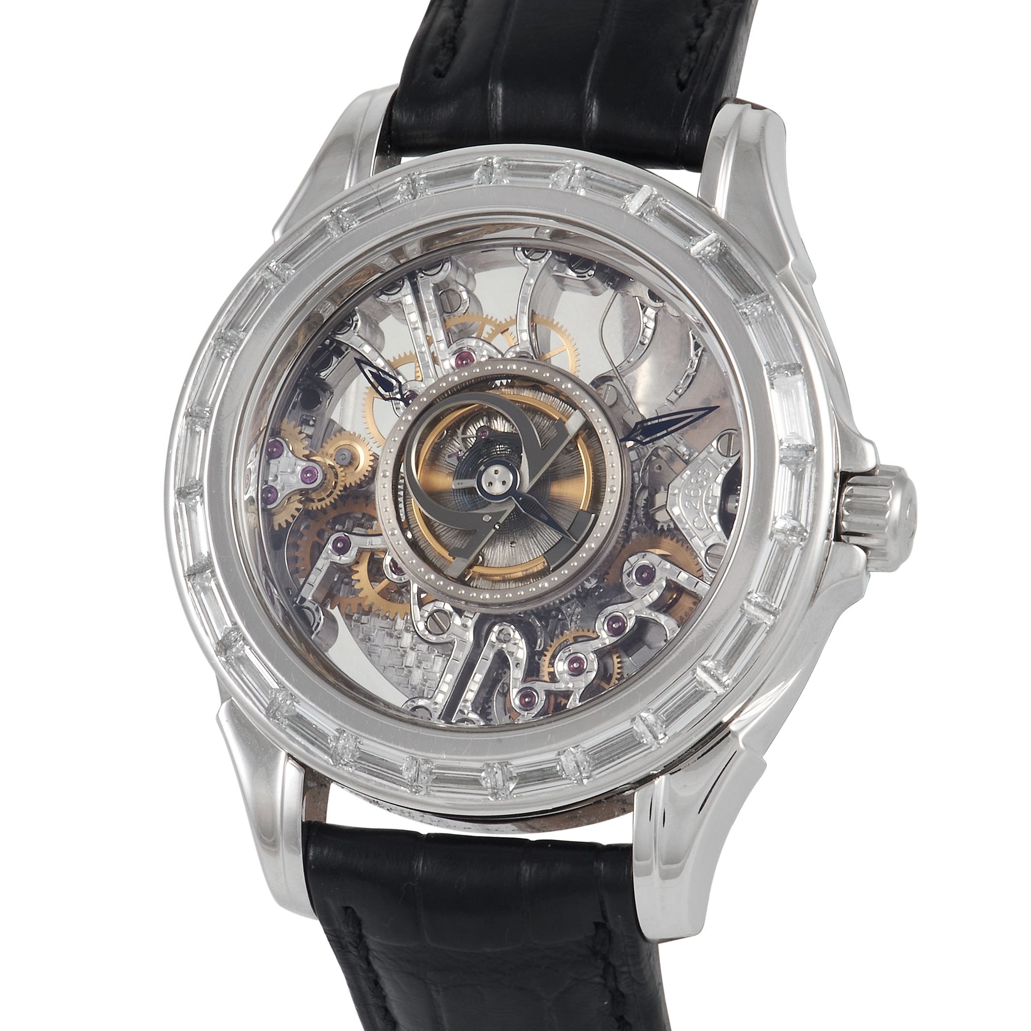 Omega De Ville Tourbillon Platinum Chronometer Watch 5946.30.31