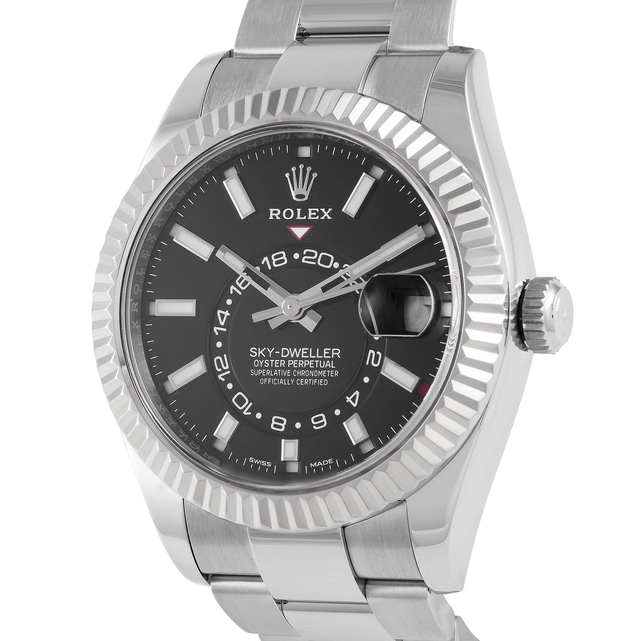 Rolex Sky-Dweller Black Dial Watch 326934