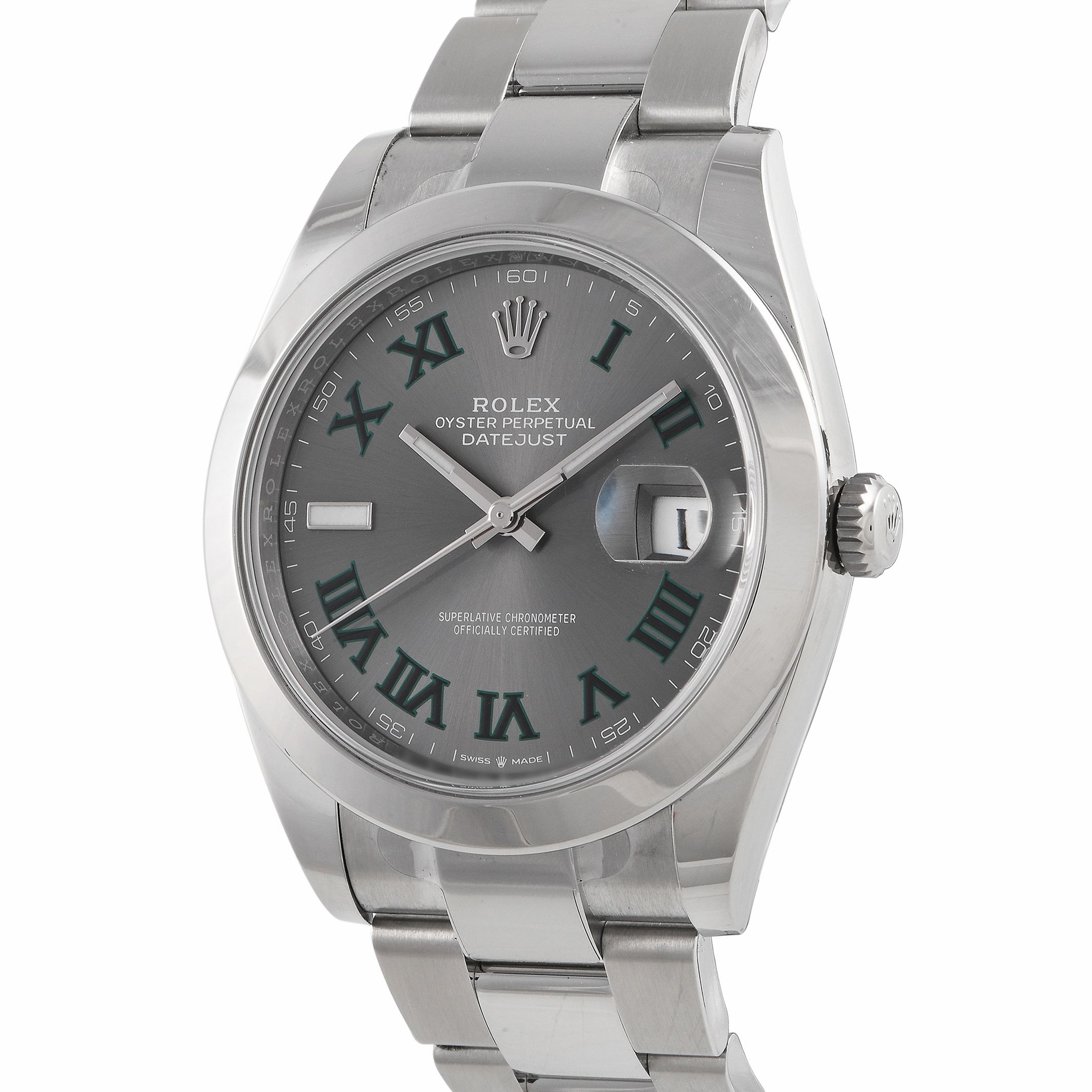 Rolex Datejust 41 Slate Roman Dial Watch 126300