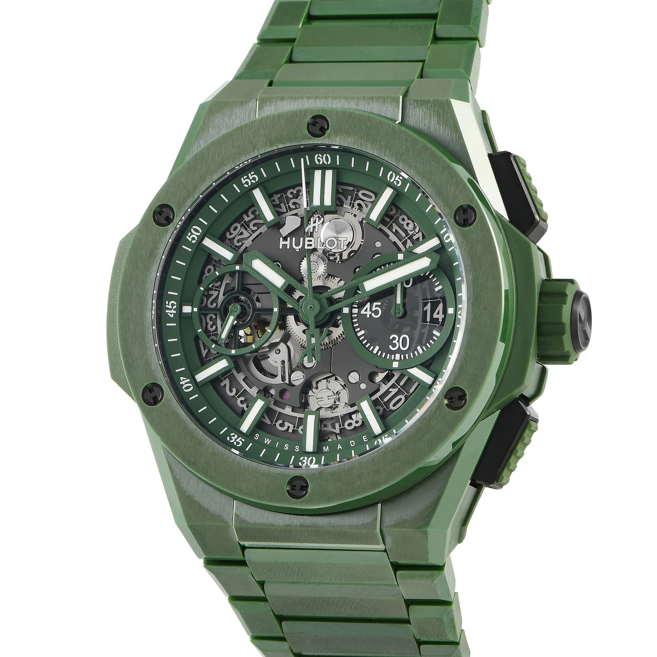 Hublot Big Bang Integrated Green Ceramic Watch 451.GX.5220.GX
