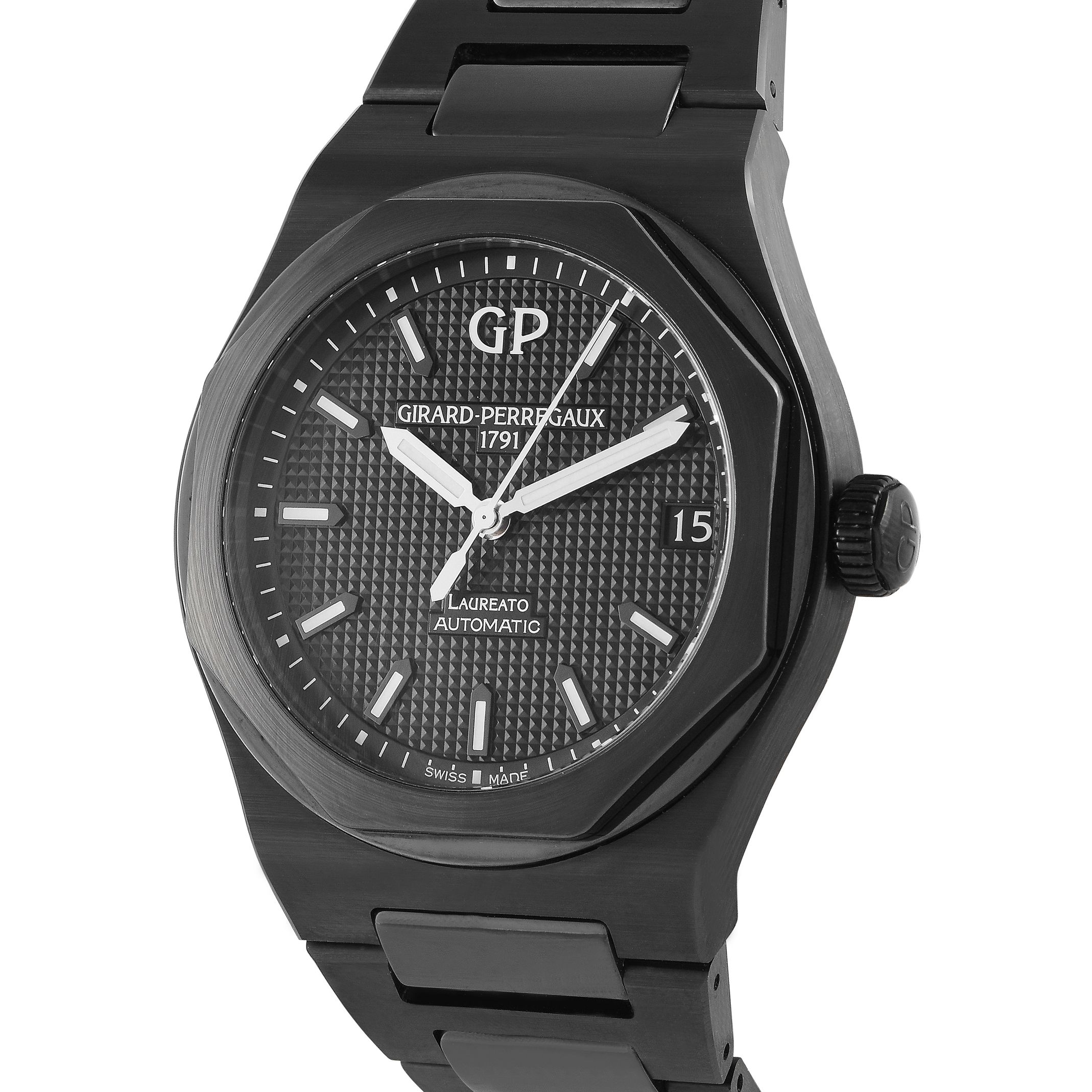 Girard Perregaux Laureato Black Ceramic Watch 81010-32-631-32A