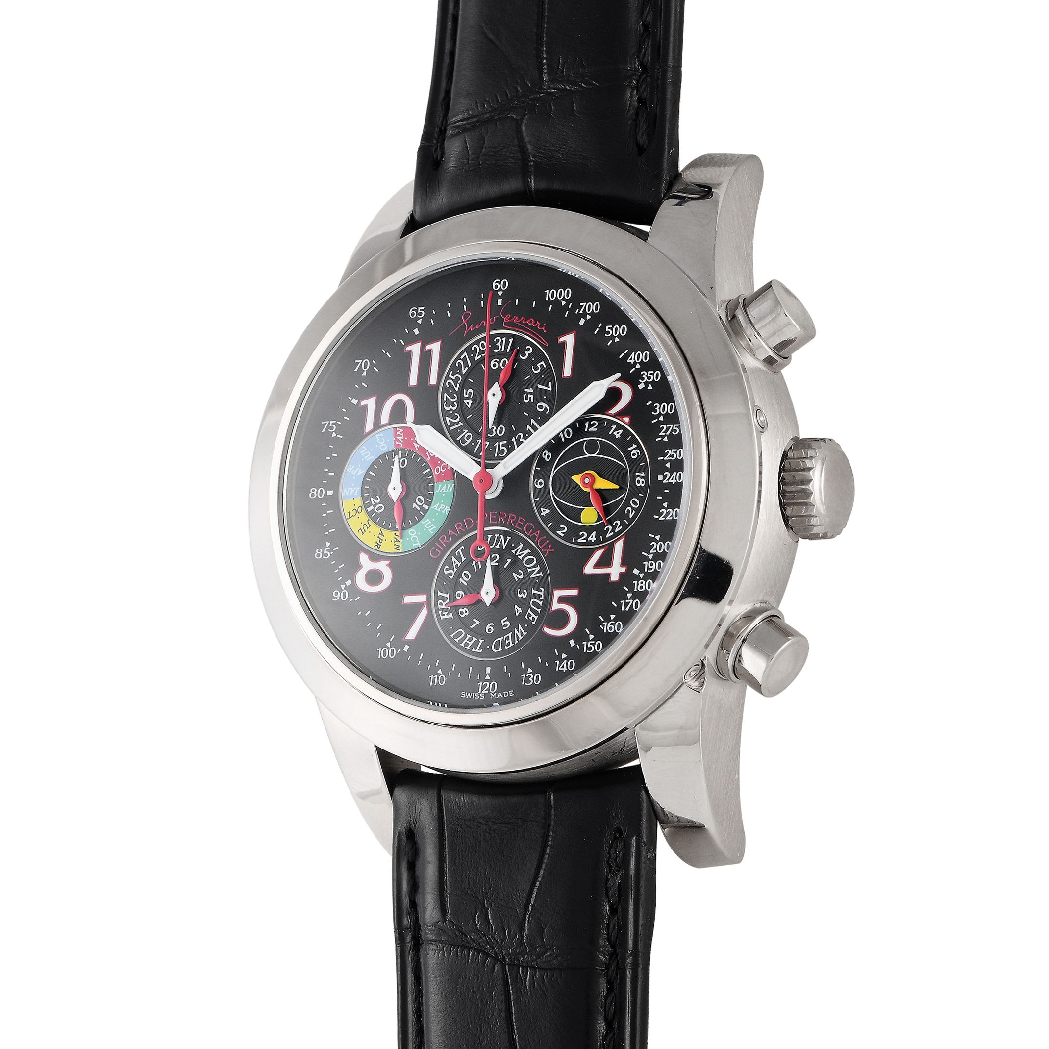 Girard Perregaux Enzo Ferrari Triple Bridge Tourbillon Watch 99190-53-611
