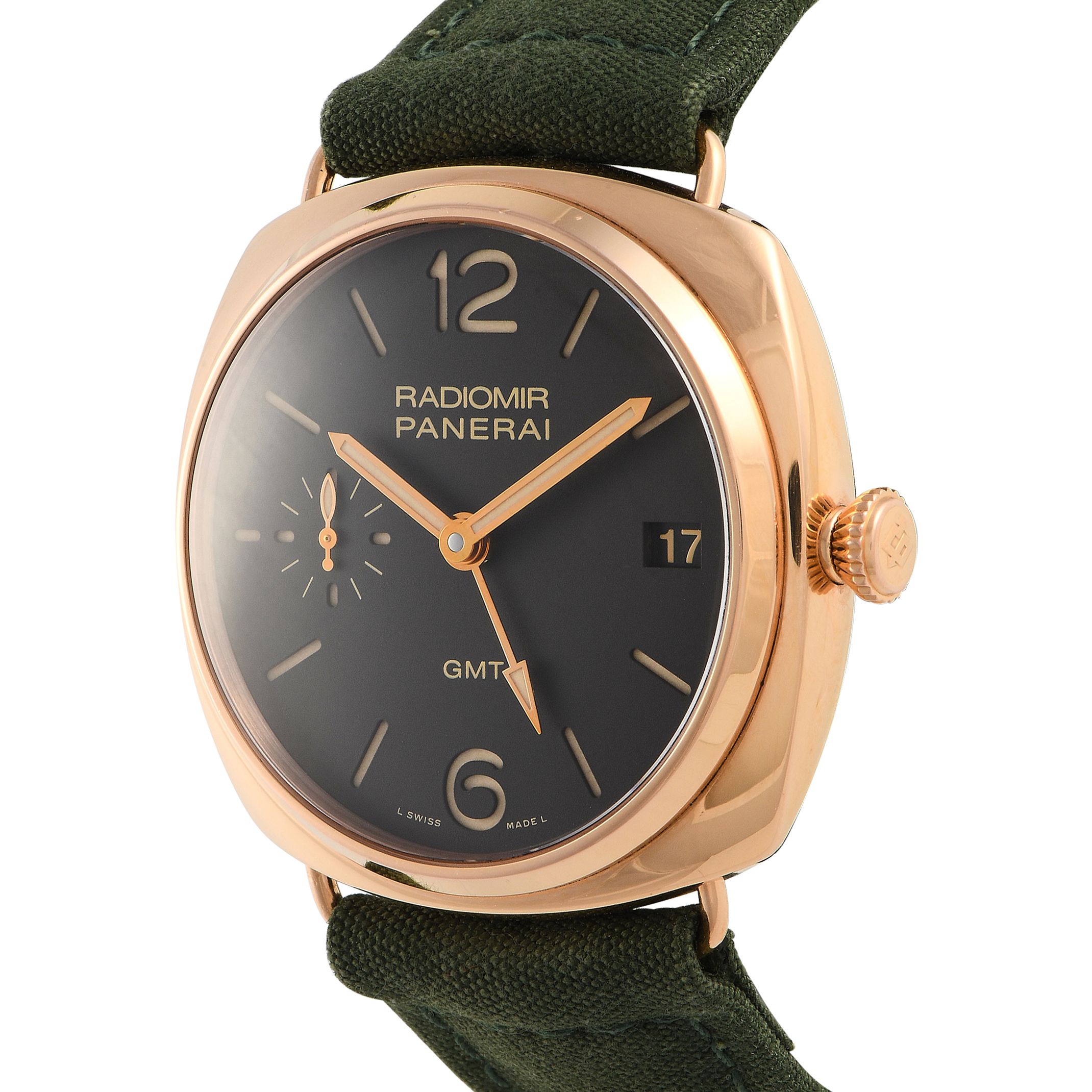 Officine Panerai Radiomir GMT 3 Days Oro Rosso Watch PAM421