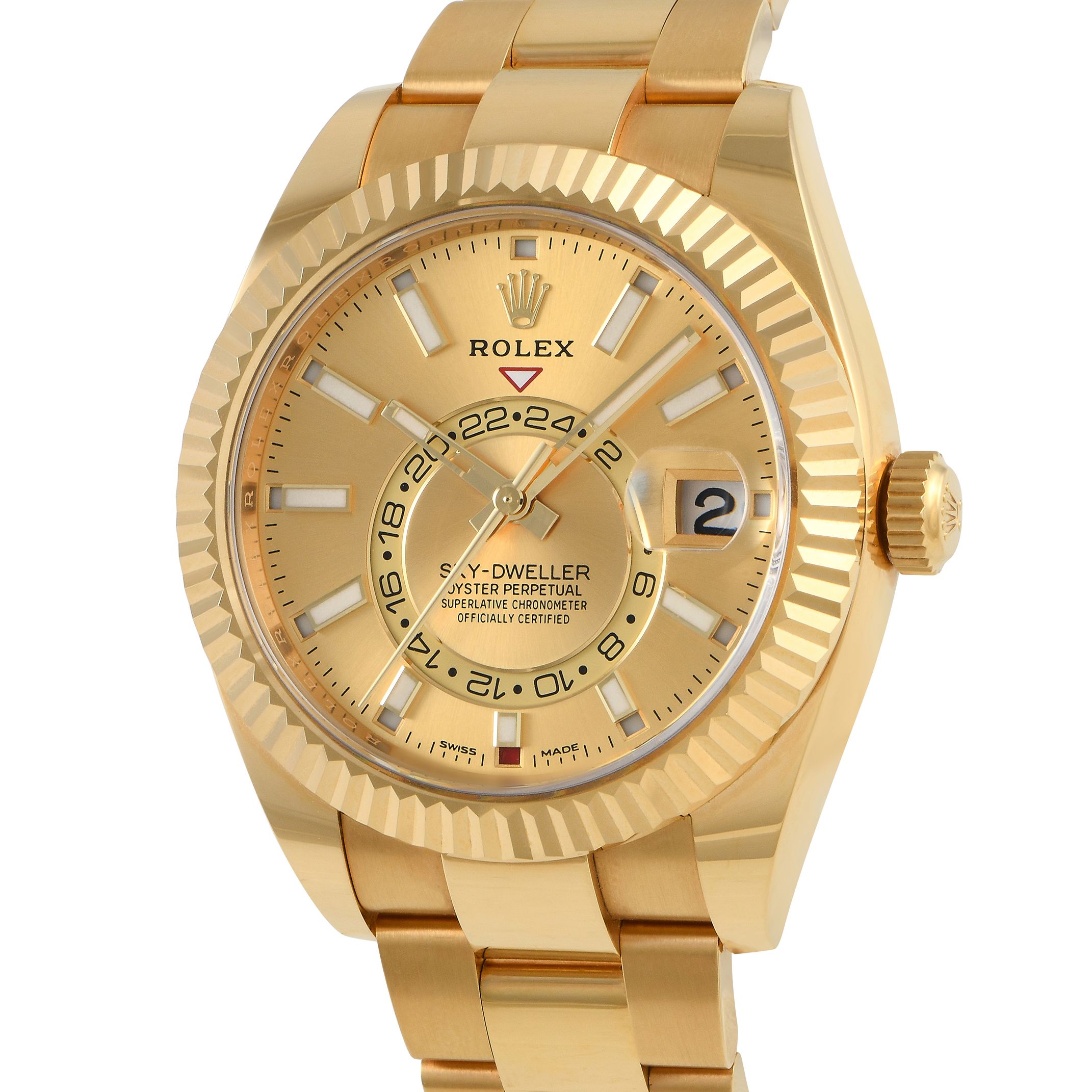 Rolex Sky-Dweller Champagne Dial Watch 326938