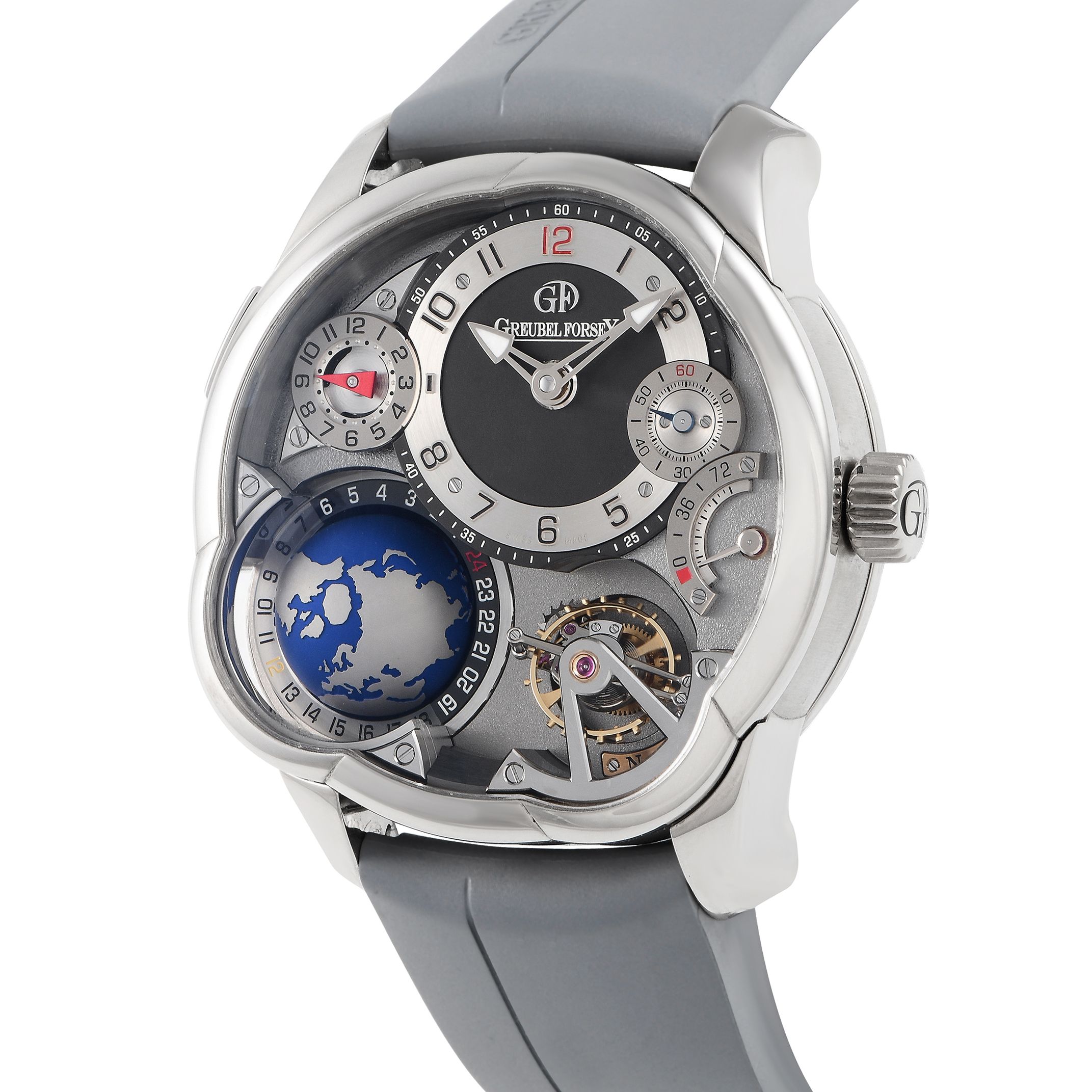 Greubel Forsey GMT Tourbillon 18K White Gold Watch