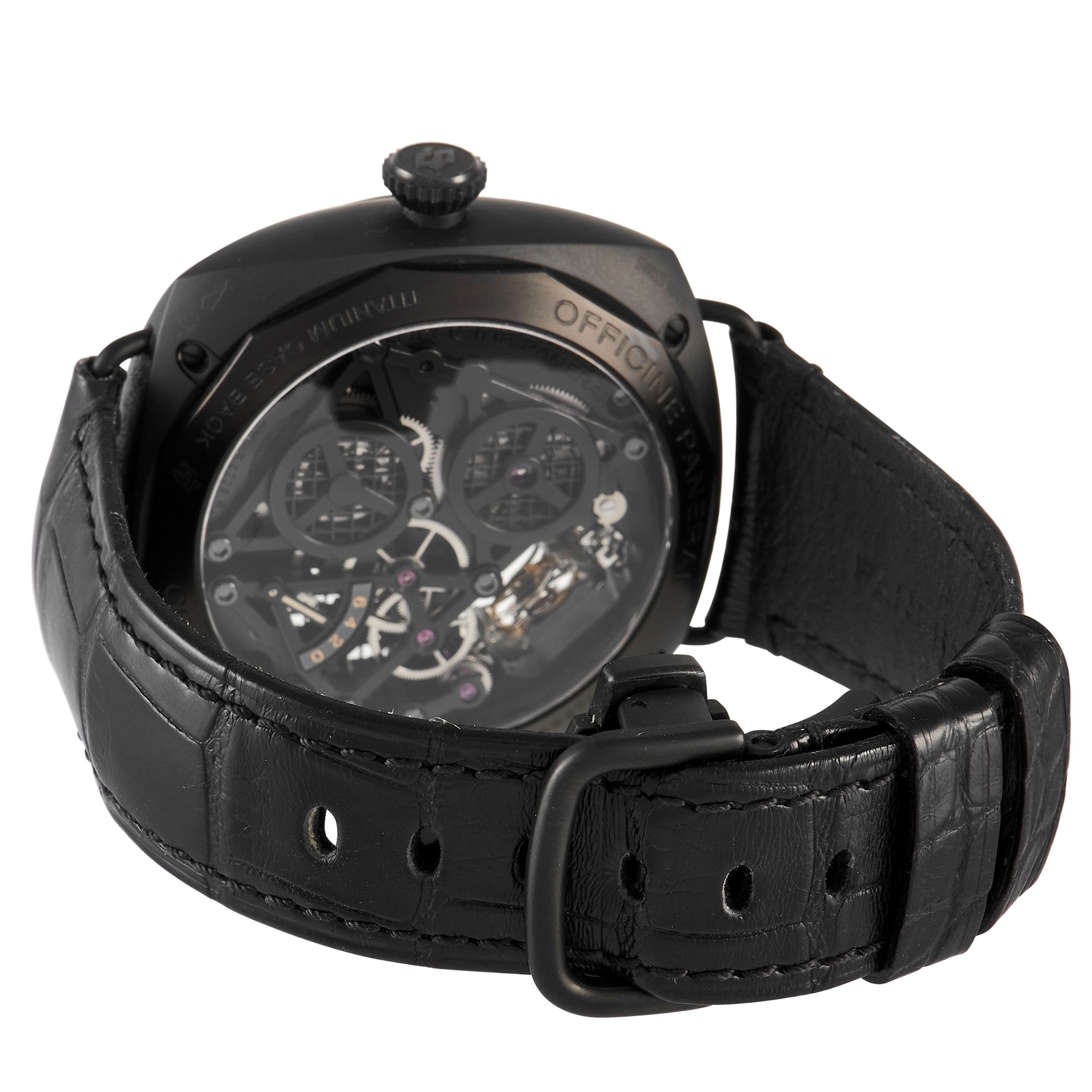 Officine Panerai Lo Scienziato Radiomir Tourbillon GMT Ceramica Men's Watch PAM350