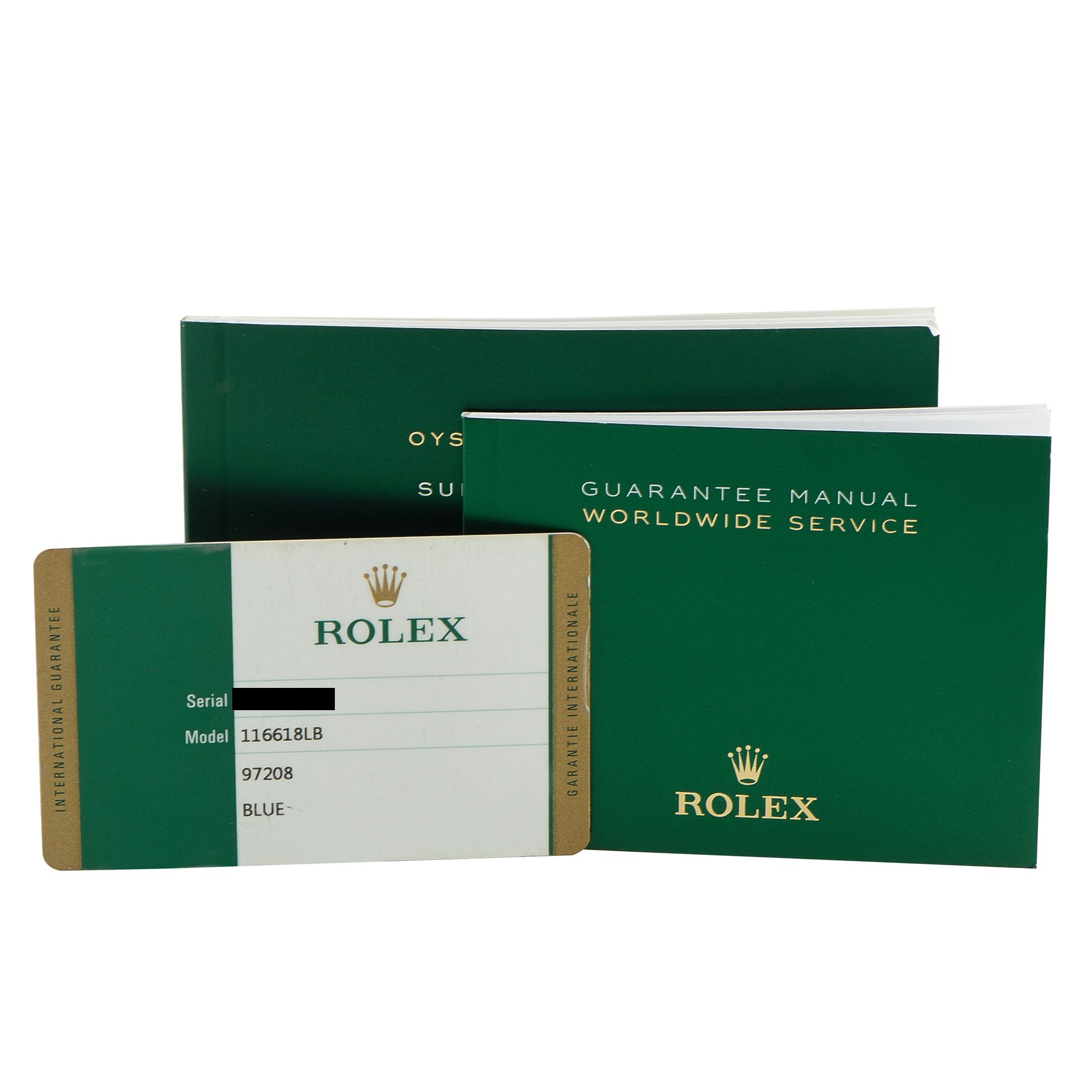 Rolex Submariner Date Yellow Gold Watch 116618LB