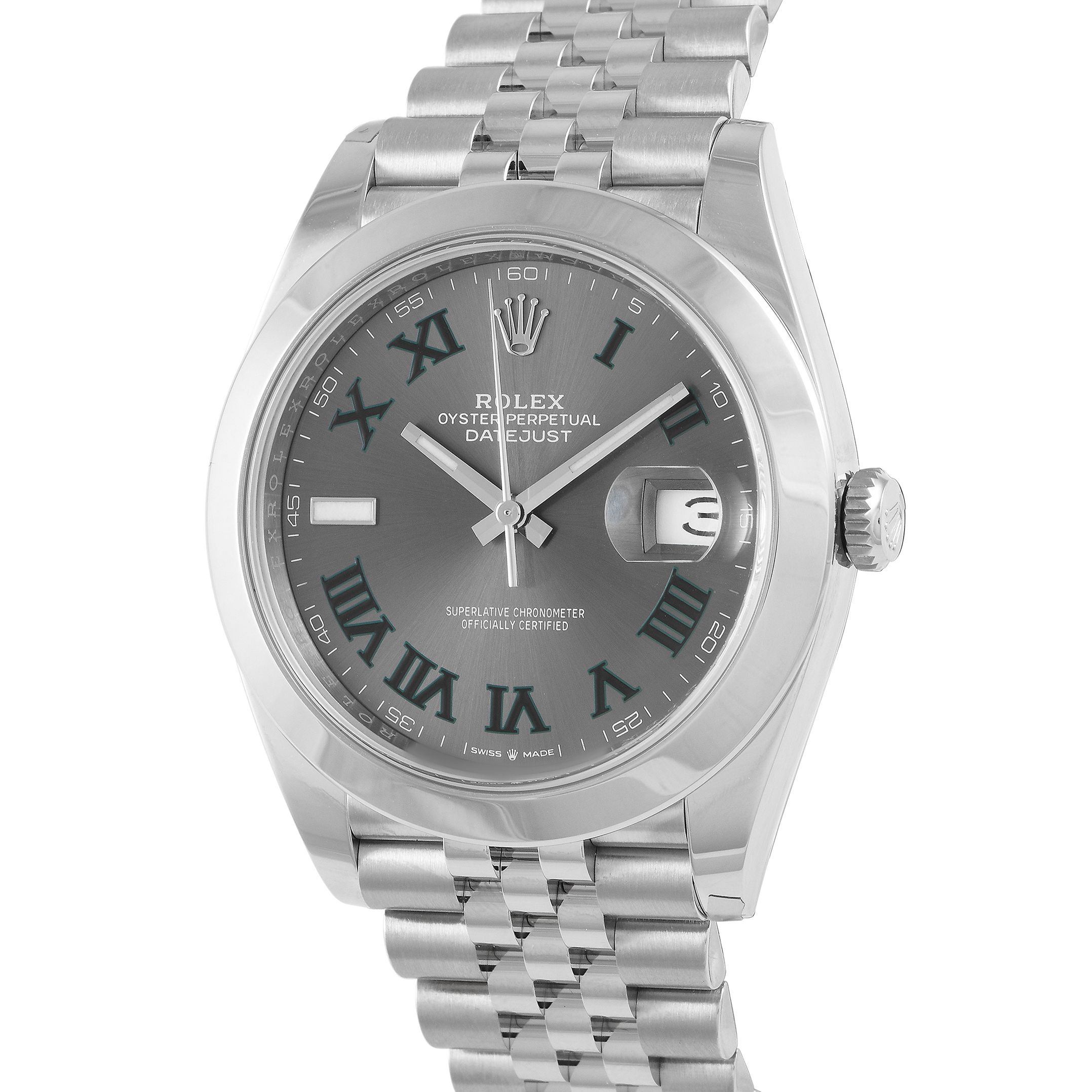 Rolex Datejust 41 Slate Roman Dial Watch 126300-0014