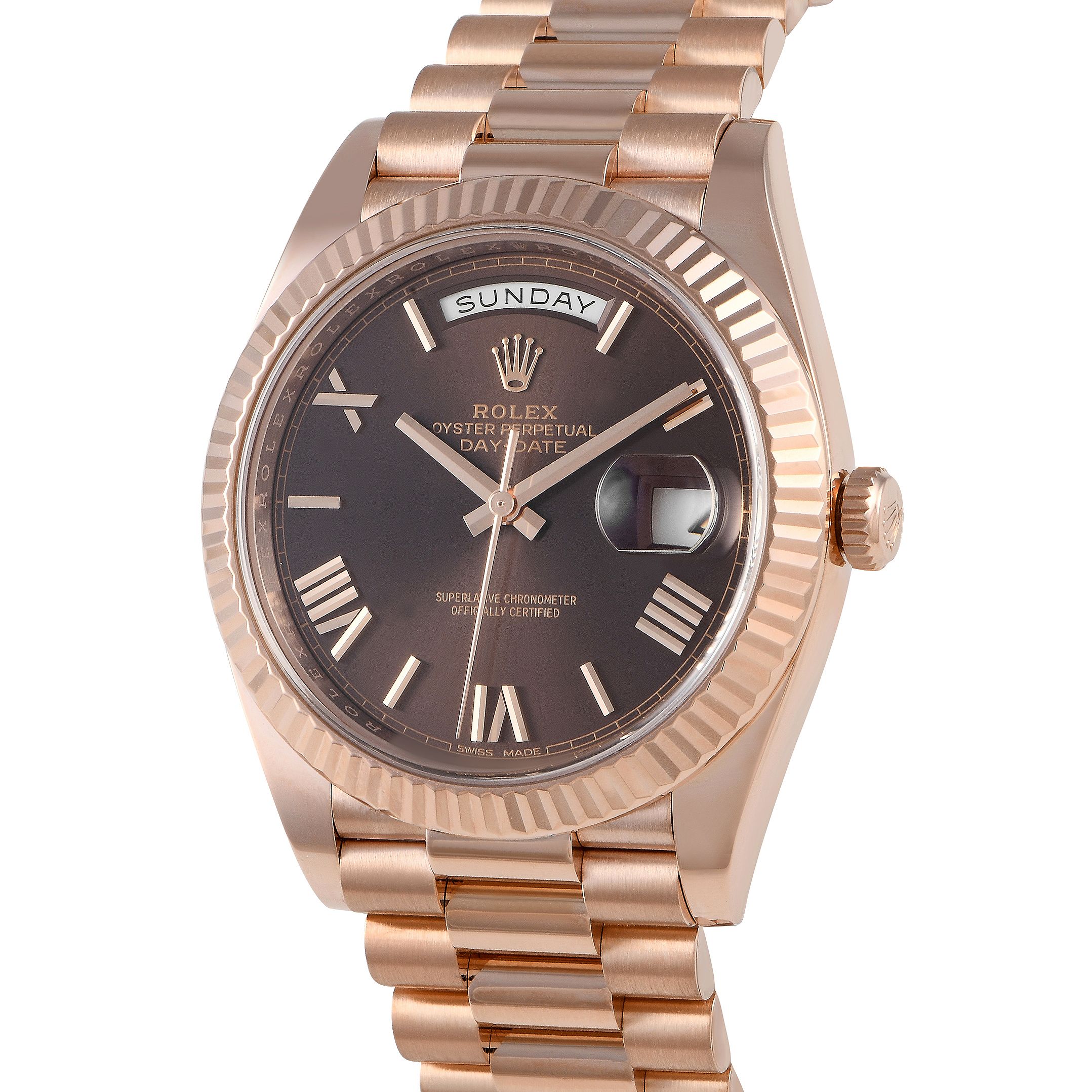 Rolex Day-Date 40 Chocolate Dial Watch 228235