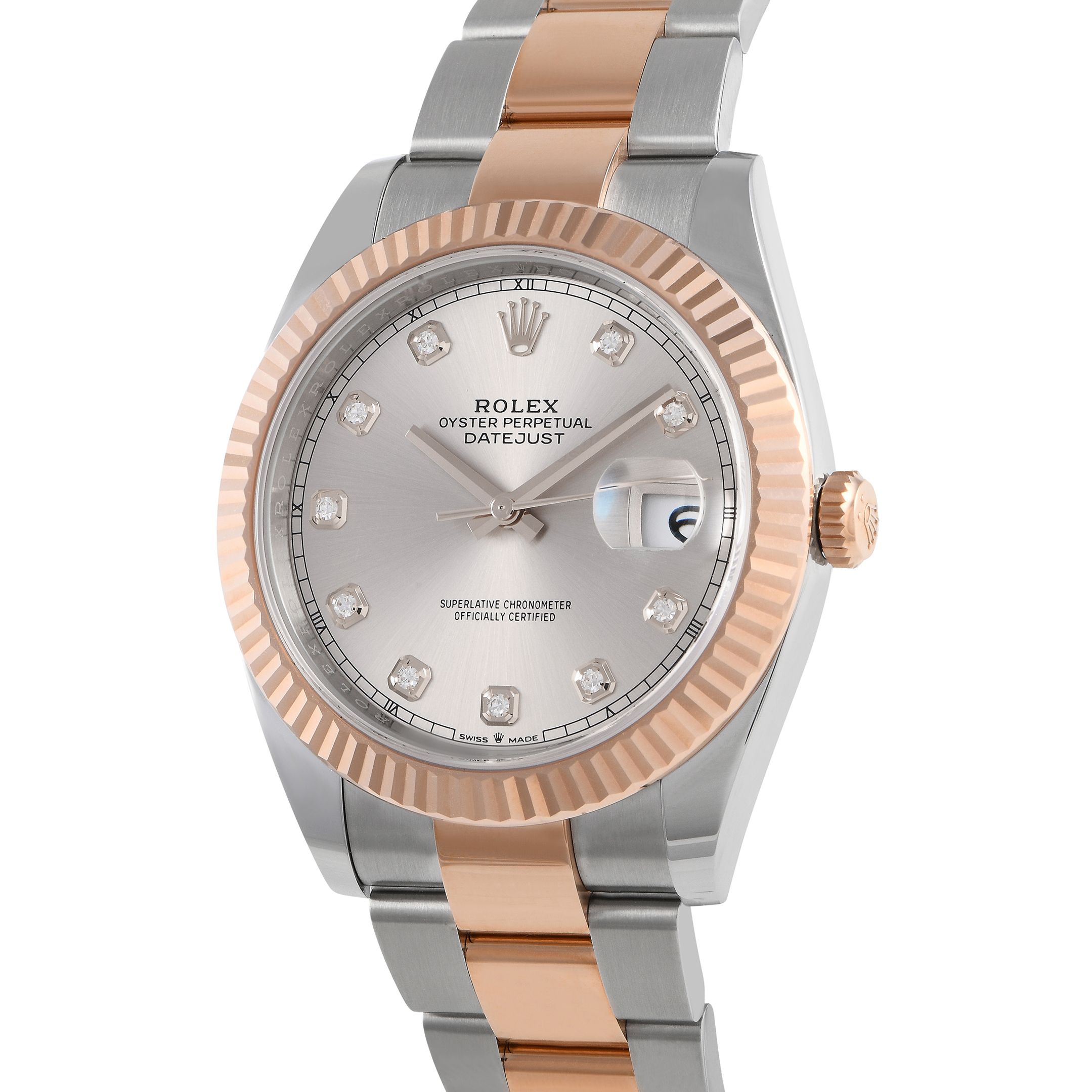 Rolex Datejust 41 Sundust Diamond Dial Watch 126331
