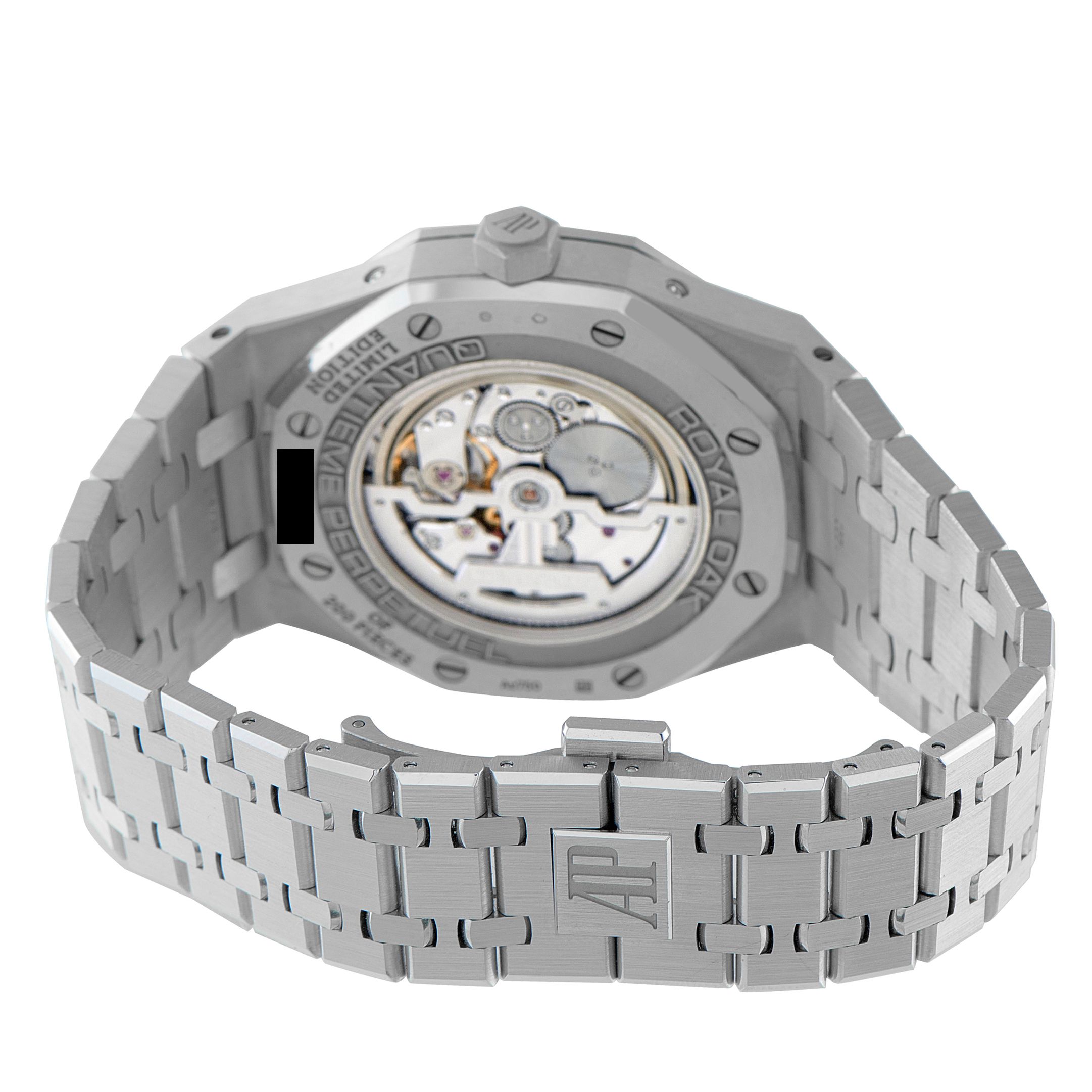 Audemars Piguet Royal Oak John Mayer Perpetual Calendar Crystal Sky Dial White Gold Watch 26574BC.OO.1220BC.02