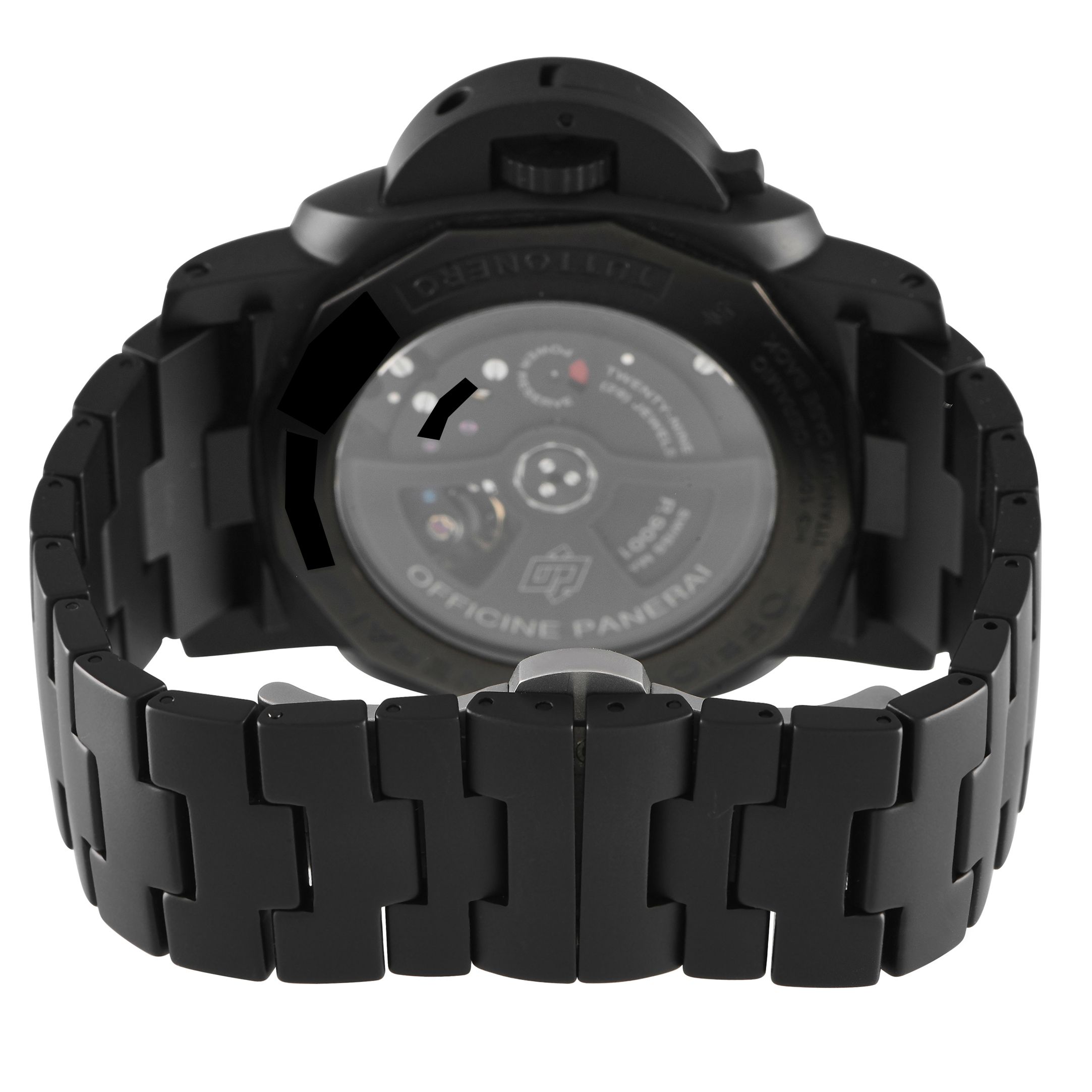 Officine Panerai Luminor 1950 Tuttonero 3 Days GMT Ceramic Watch PAM00438