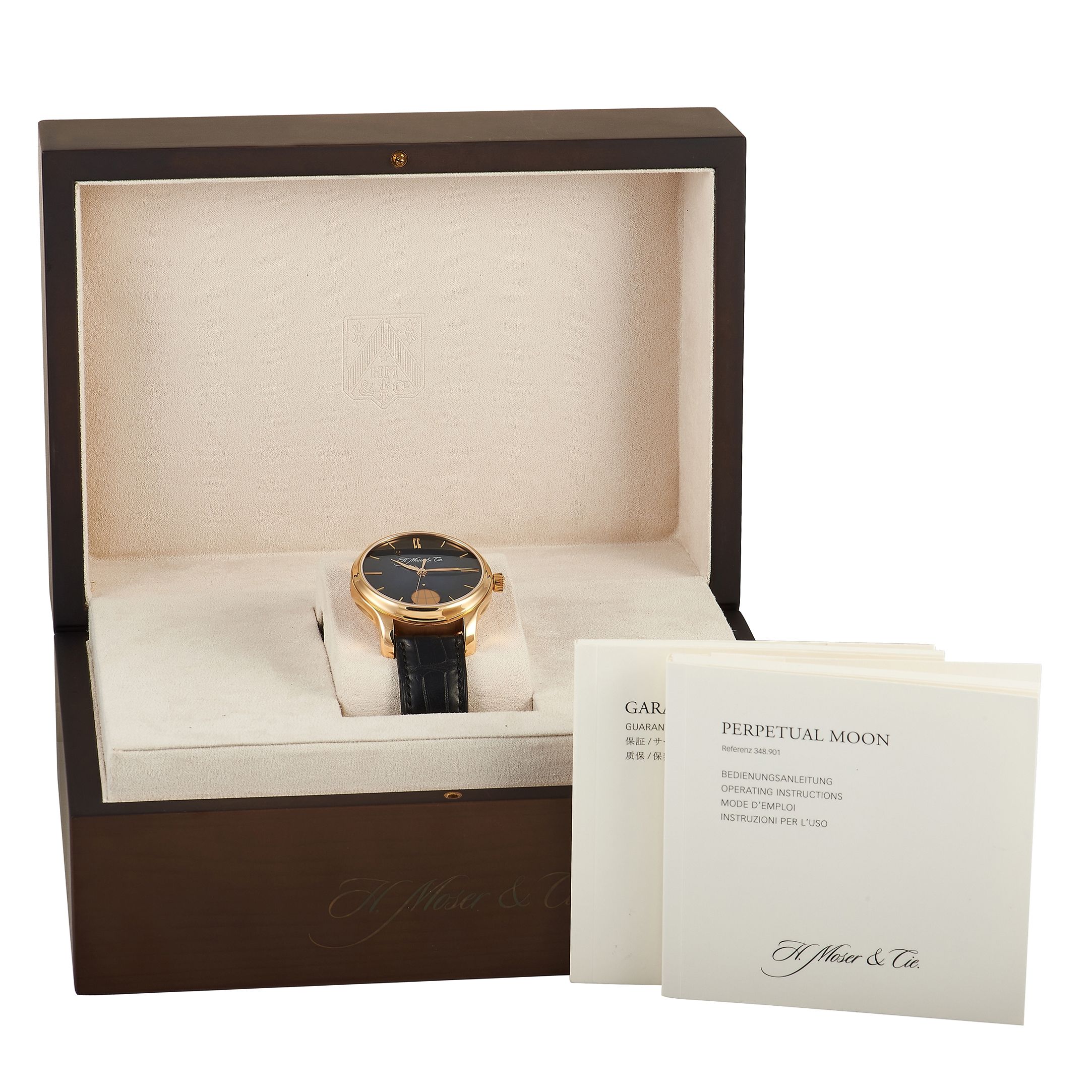 H. Moser & Cie Endeavour Moon 41mm Watch 1348-0100