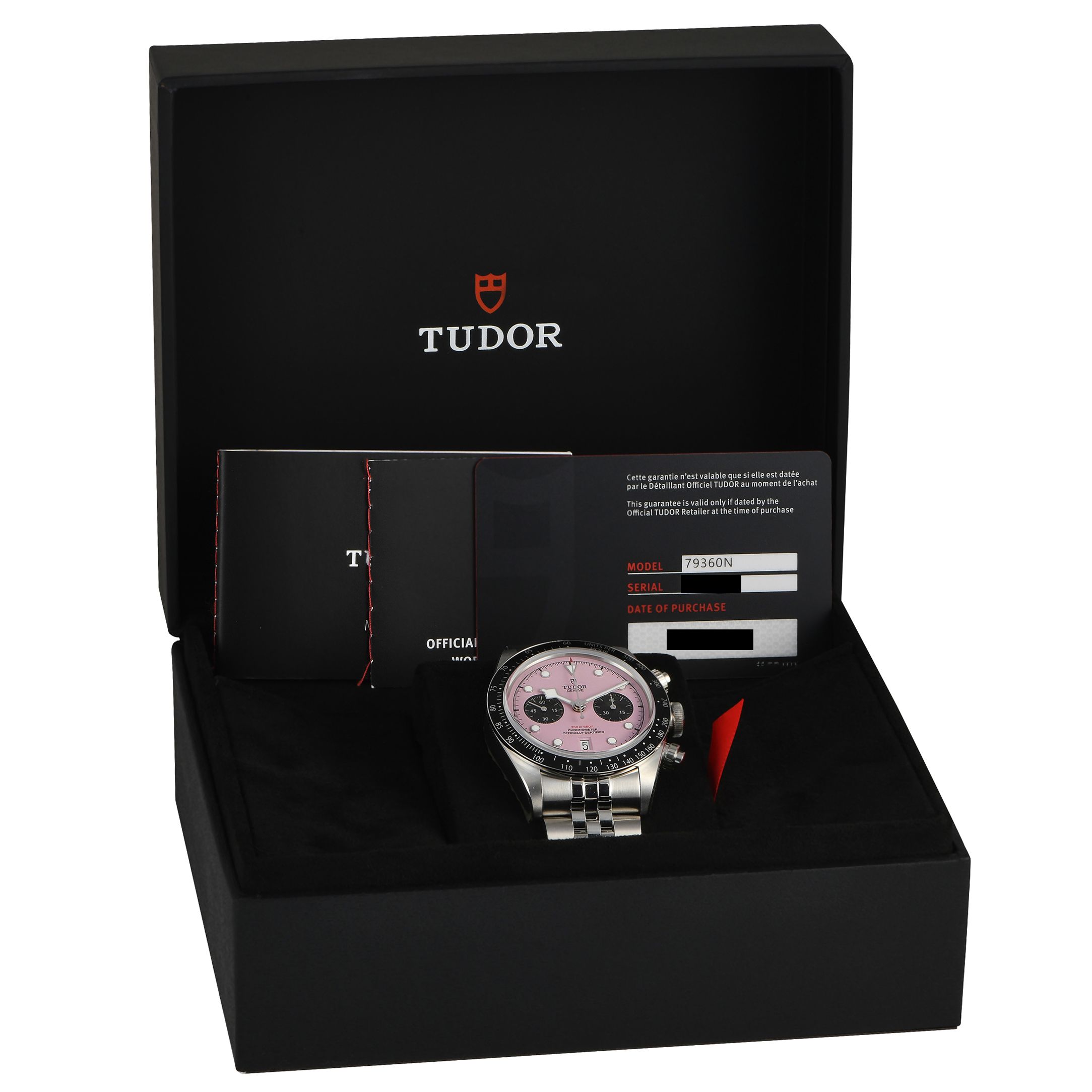 Tudor Black Bay Chrono Pink Dial Watch M79360N-0019