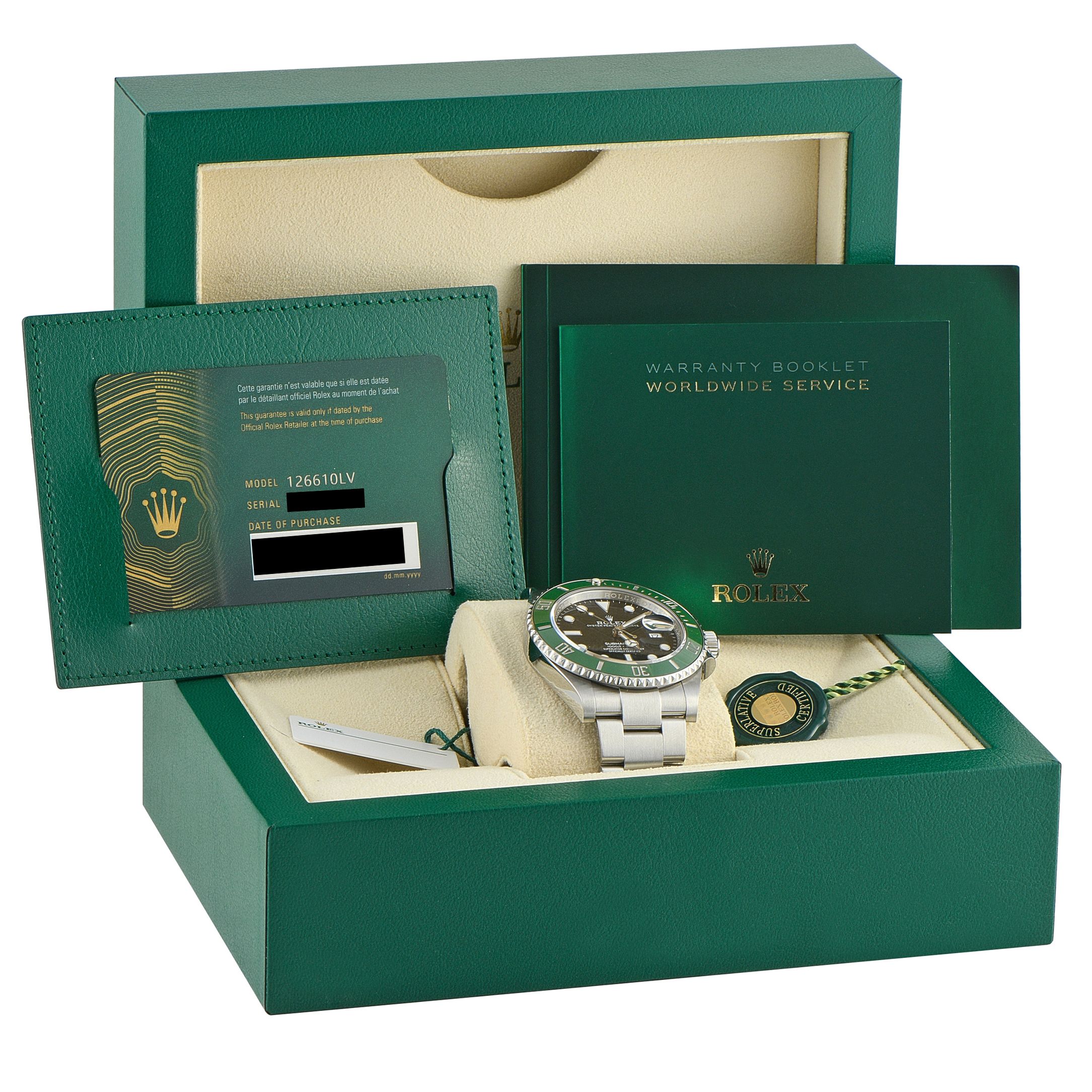 Rolex Submariner Date Starbucks Steel Watch 126610LV