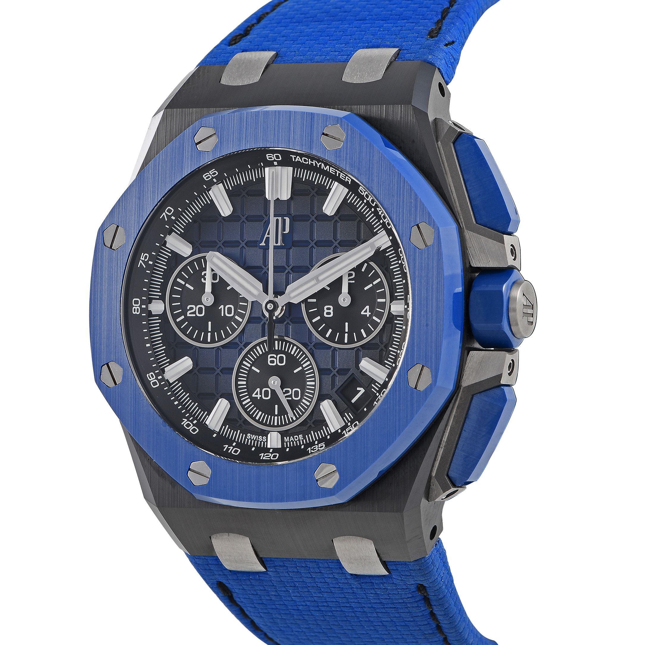 Audemars Piguet Royal Oak Offshore Blue Ceramic Bezel Watch 26420CE.OO.A043VE.01