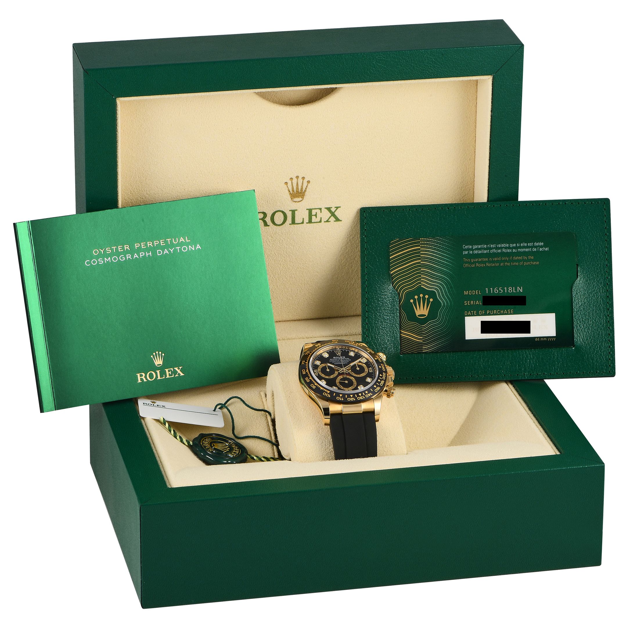 Rolex Daytona Yellow Gold Watch 116518LN-0078