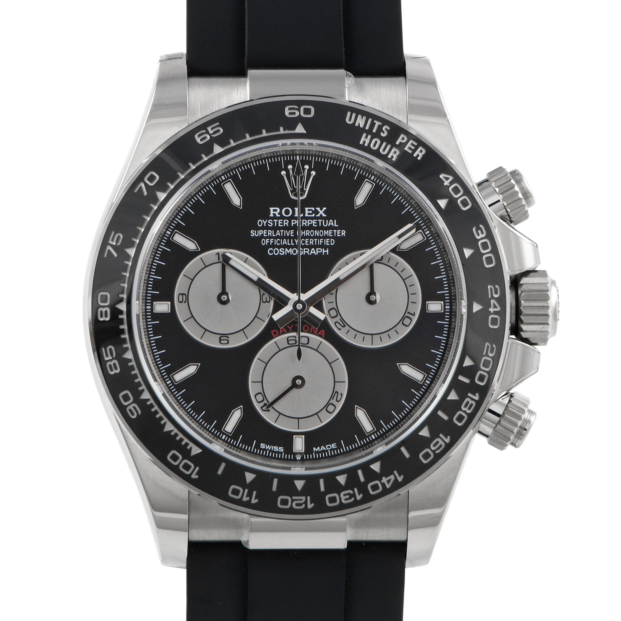 Rolex Daytona Black Dial White Gold Watch 126519LN-0002