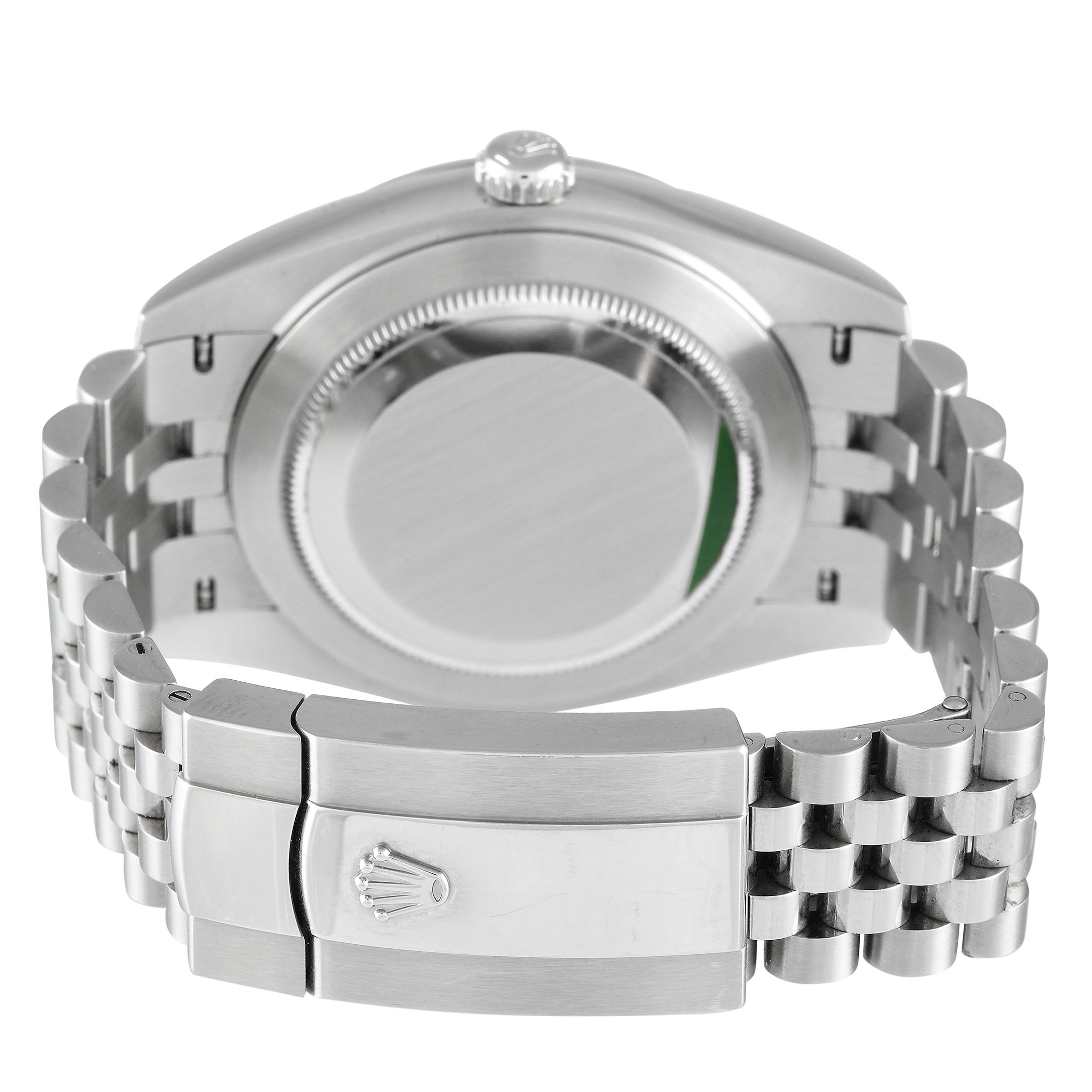 Rolex Datejust 41 Green Fluted Motif Dial Watch 126334-0030