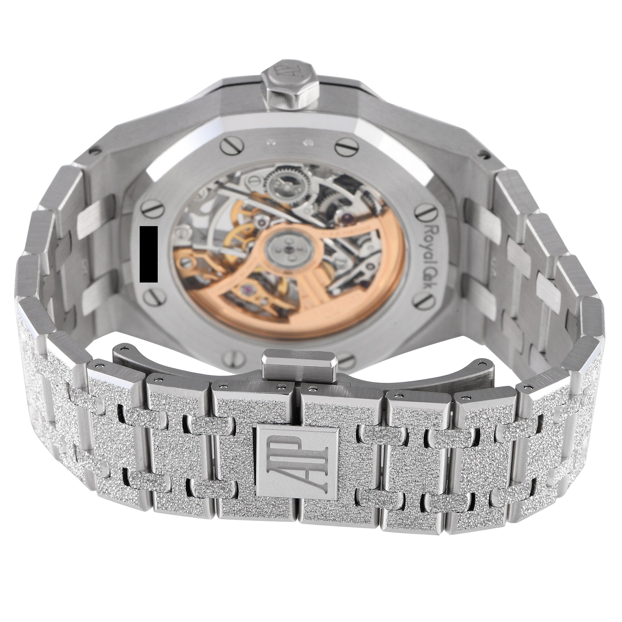 Audemars Piguet Royal Oak Frosted Gold Double Balance Wheel Openworked Watch 15468BC.YG.1259BC.01