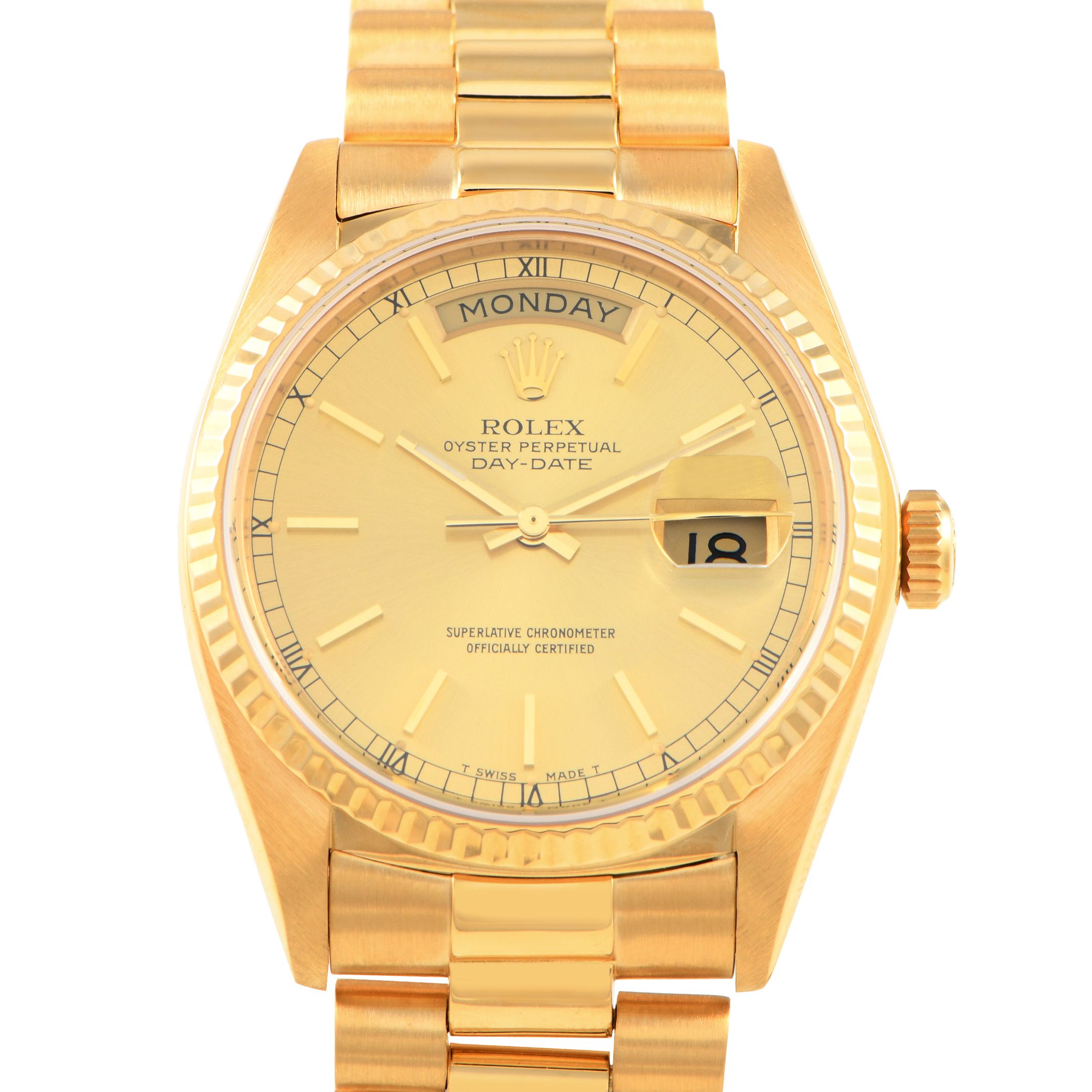 Rolex Day-Date 36 Champagne Dial Watch M18038