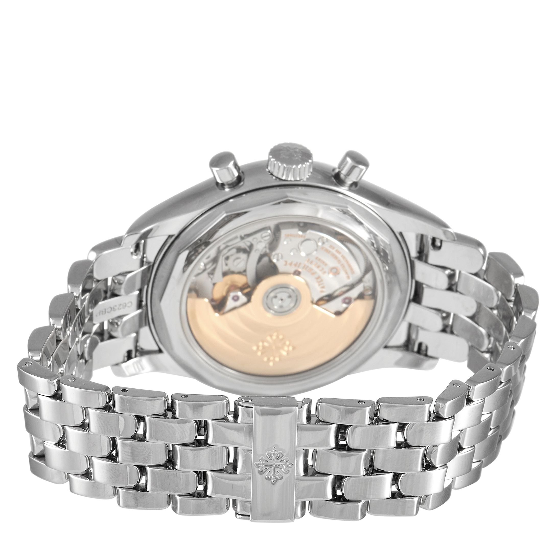 Patek Philippe Grand Complications Silver Opaline Chronograph Watch 5960/1A-001