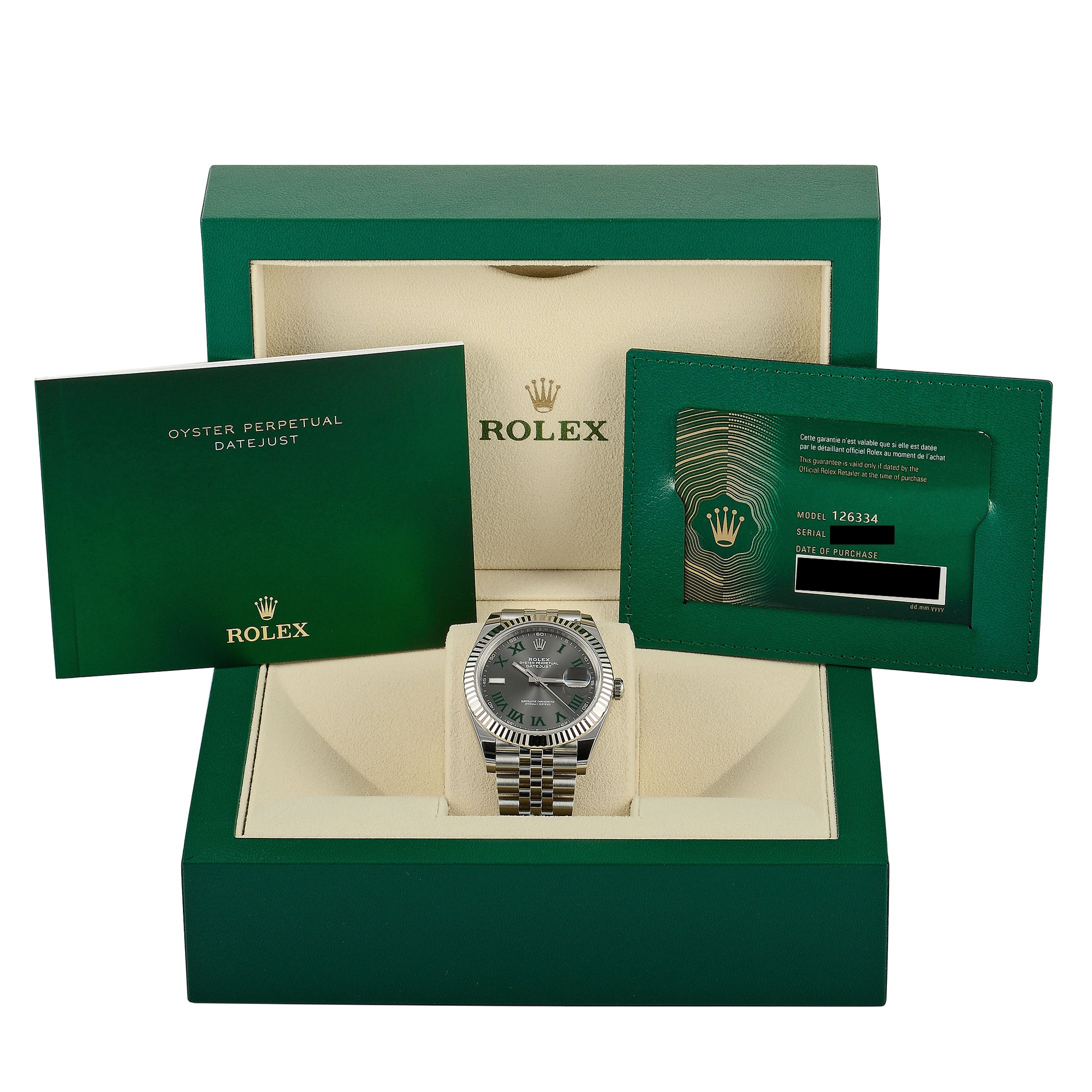 Rolex Datejust 41 Slate Dial Watch 126334