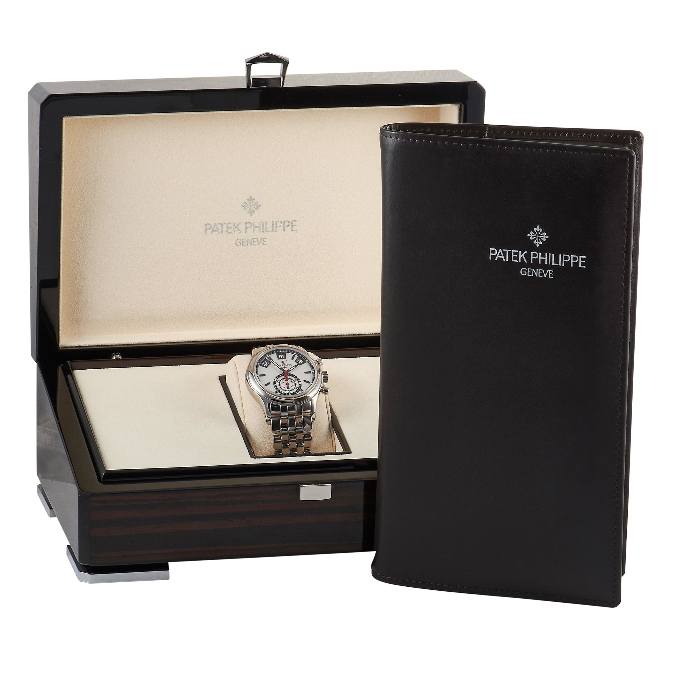 Patek Philippe Grand Complications Silver Opaline Chronograph Watch 5960/1A-001