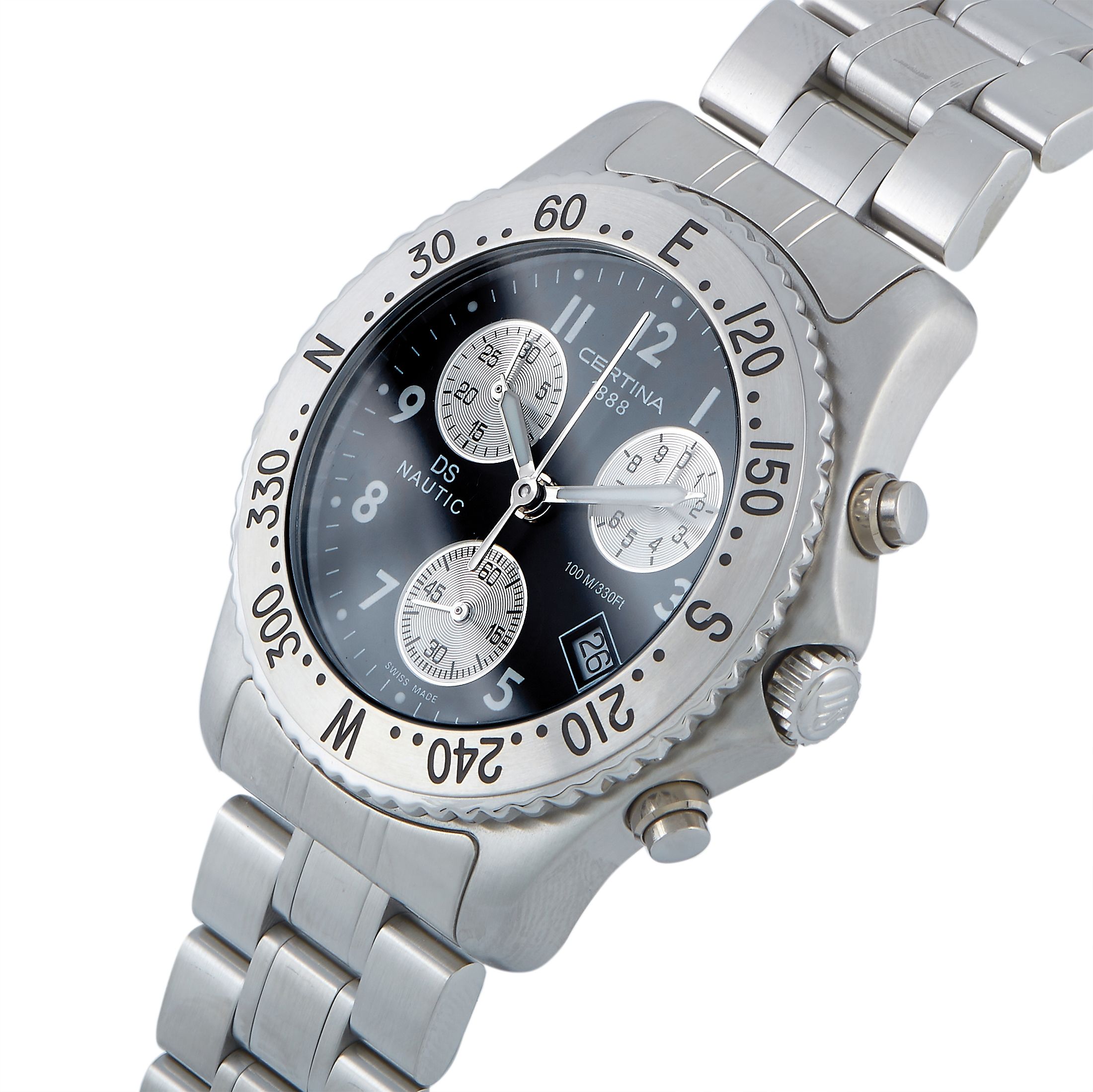 Certina DS Nautic Black Dial Men's Chronograph Watch C542.7118.42.92