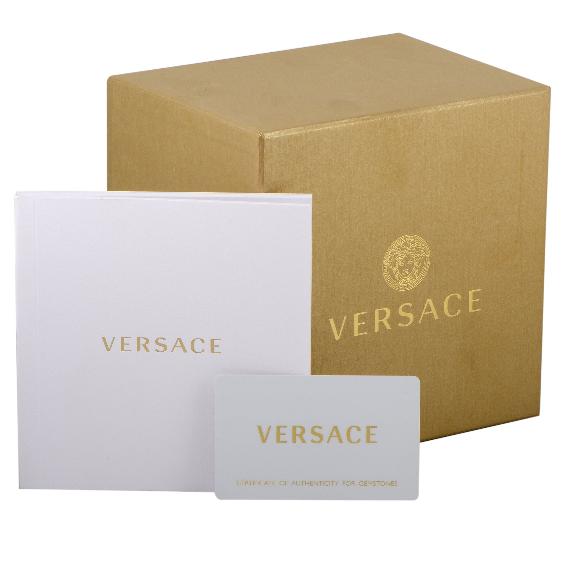Versace Medusa Stud Icon Quartz Pink Leather Watch VERF00518