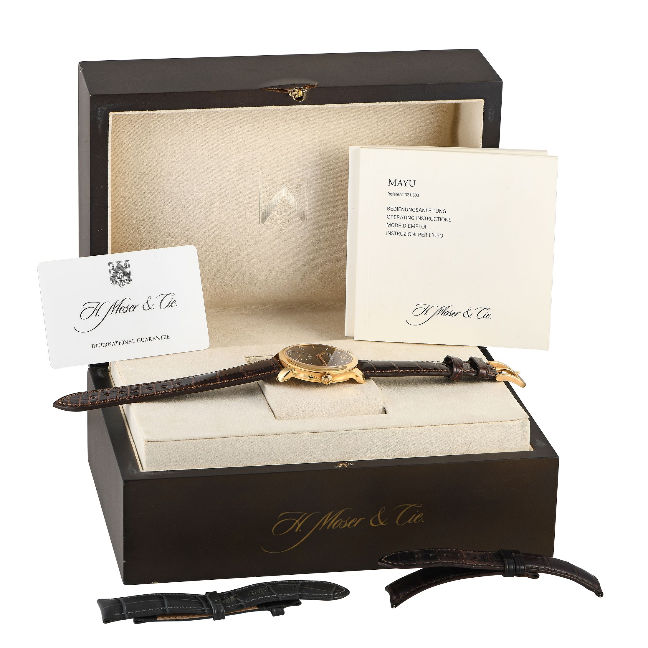 H. Moser & Cie Mayu Yellow Gold Watch 321.503