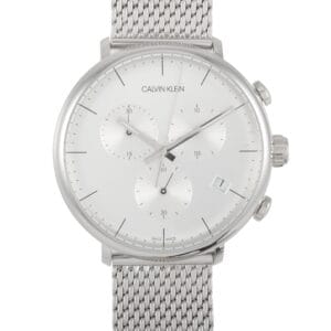 Calvin Klein High Noon Chronograph Silver Dial Watch K8M2