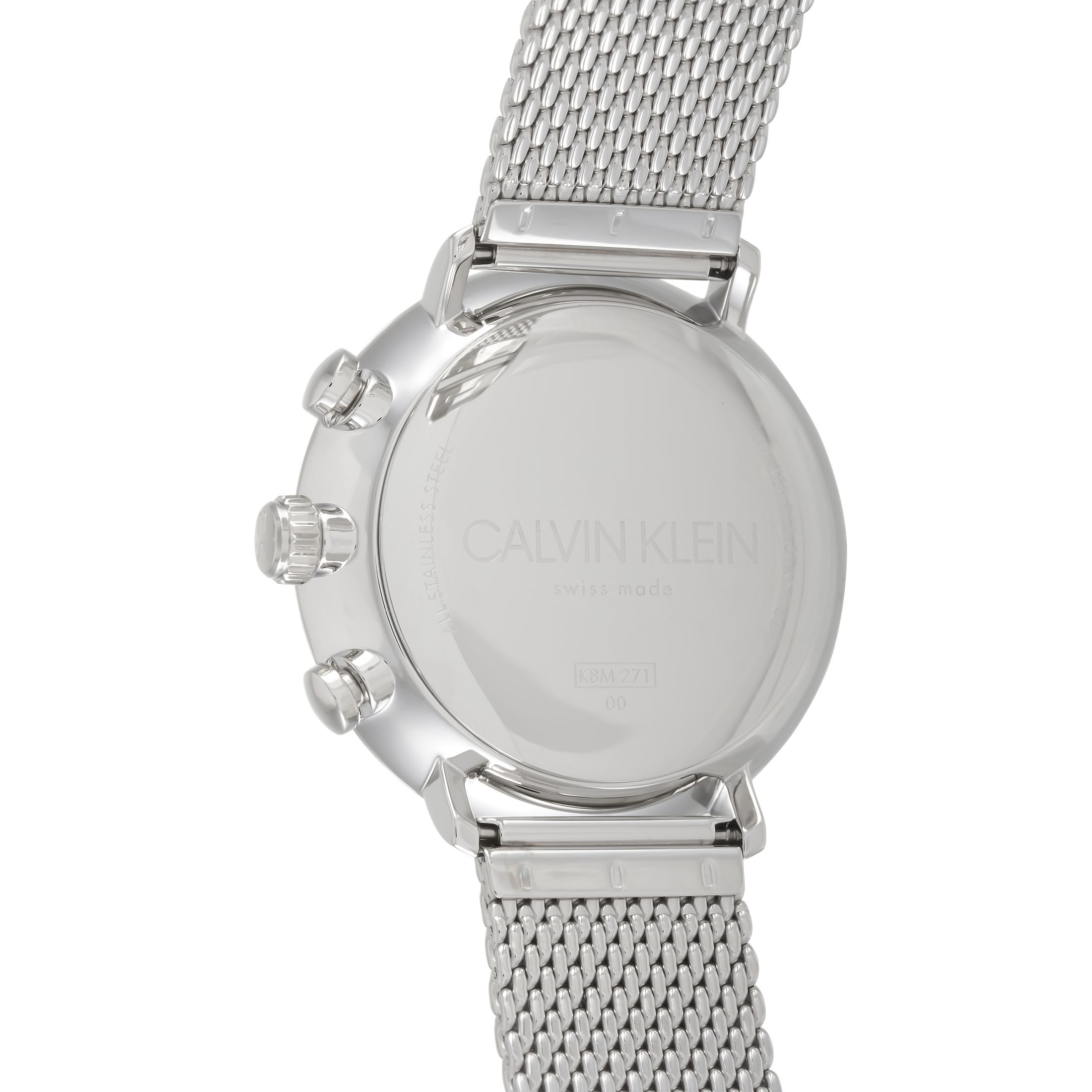 Calvin Klein High Noon Chronograph Silver Dial Watch K8M2