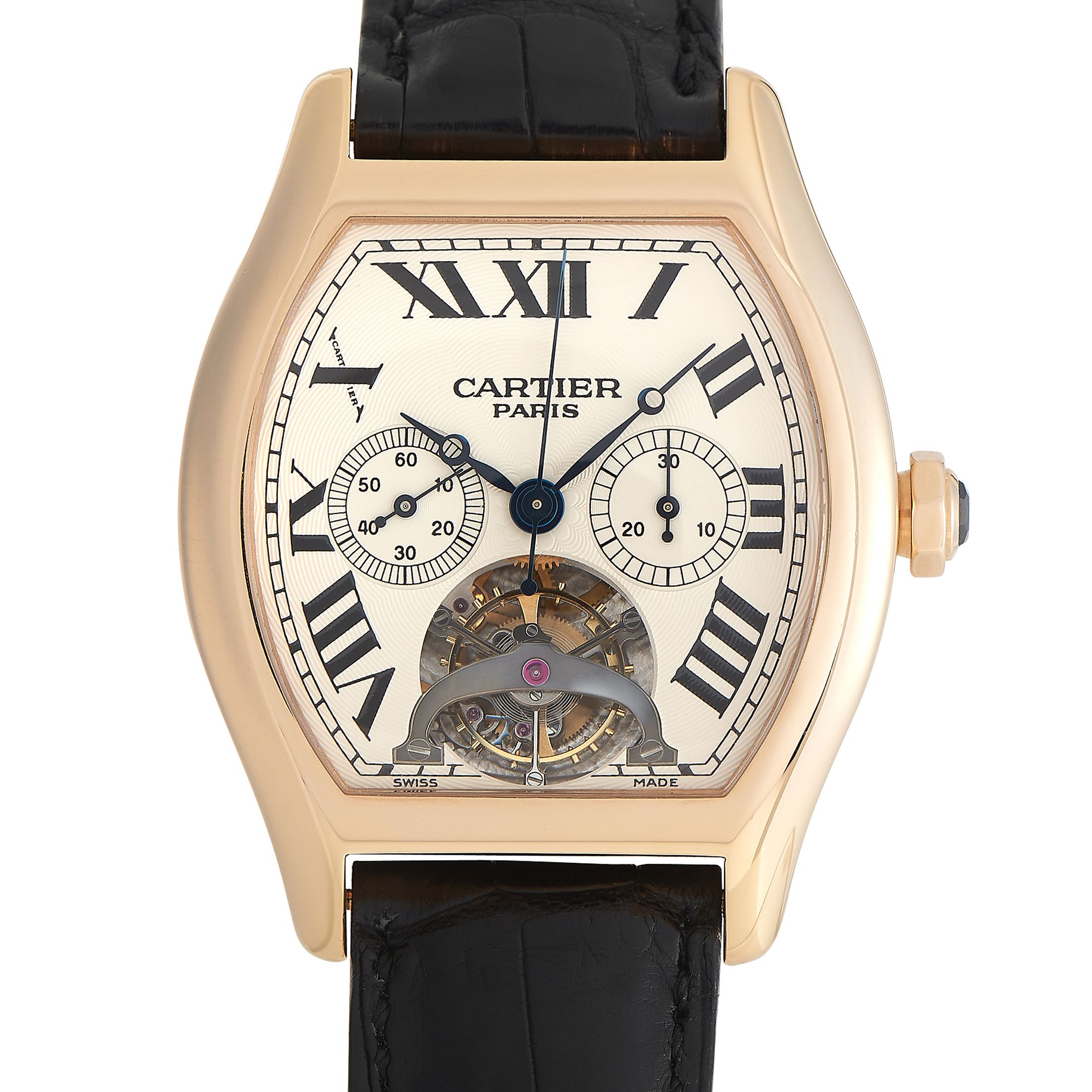 Cartier Tortue Tourbillon Chronograph Watch W1548151
