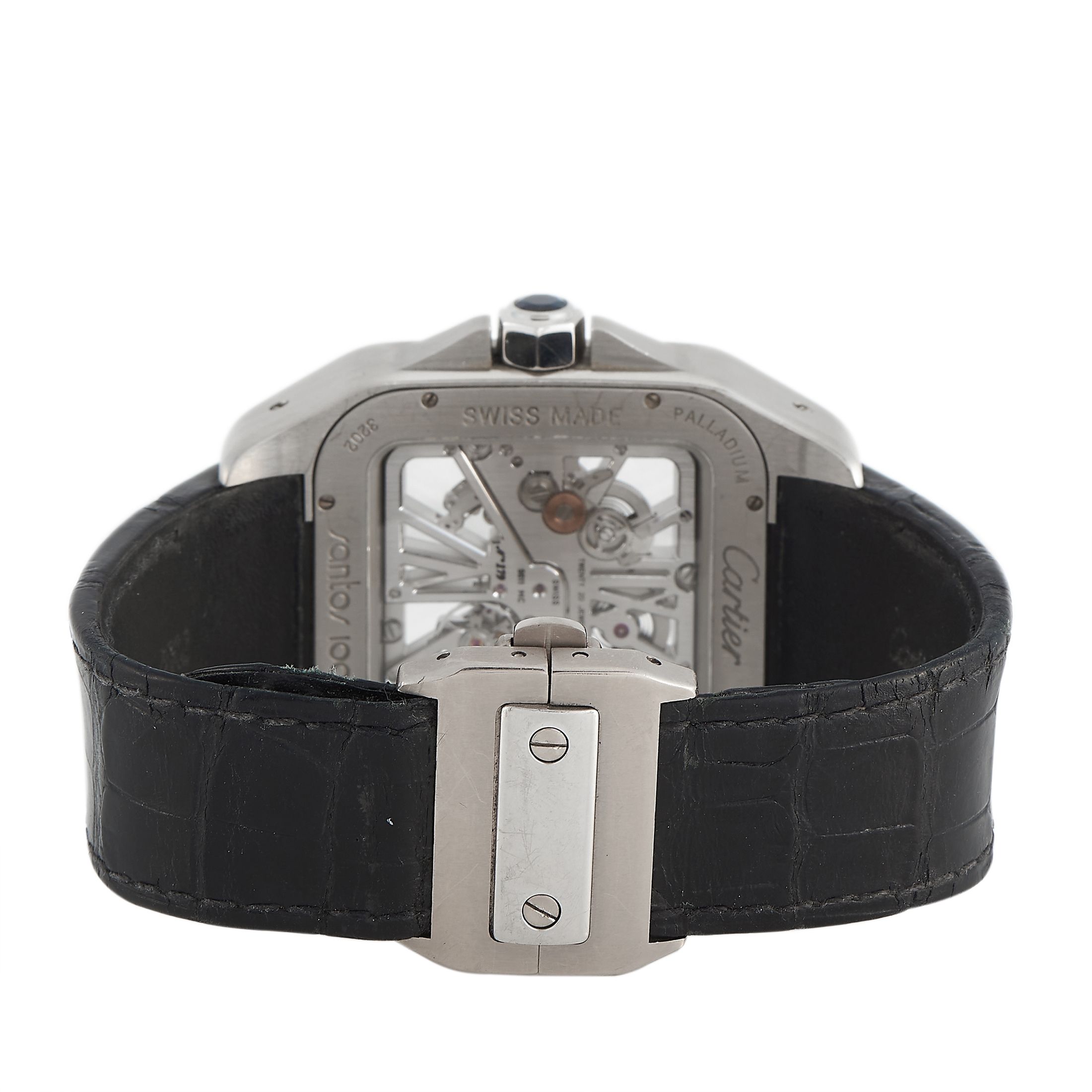 Cartier Santos 100 Skeleton Palladium Watch W2020018