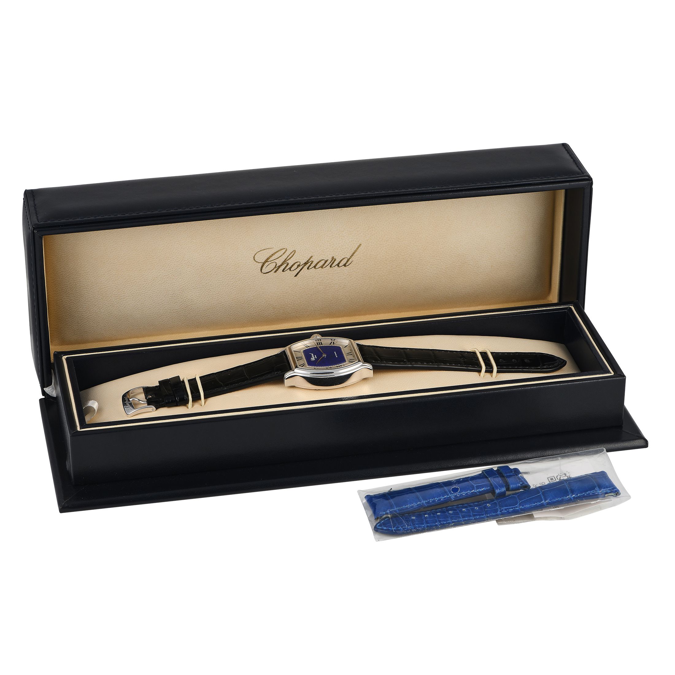 Chopard Tortue Erotique Lapis Lazuli Dial White Gold Watch 16/2254/478