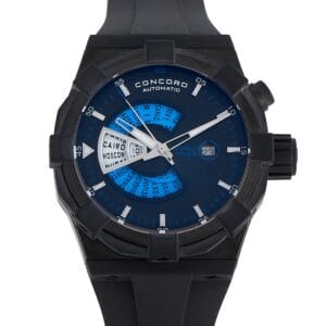 Concord C1 World Time Blue Dial Watch 01.6.39.1015