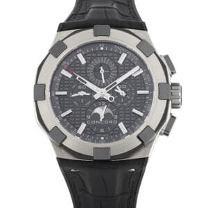 Concord C1 White Gold Perpetual Calendar Chronograph Watch 01.6.60.1087