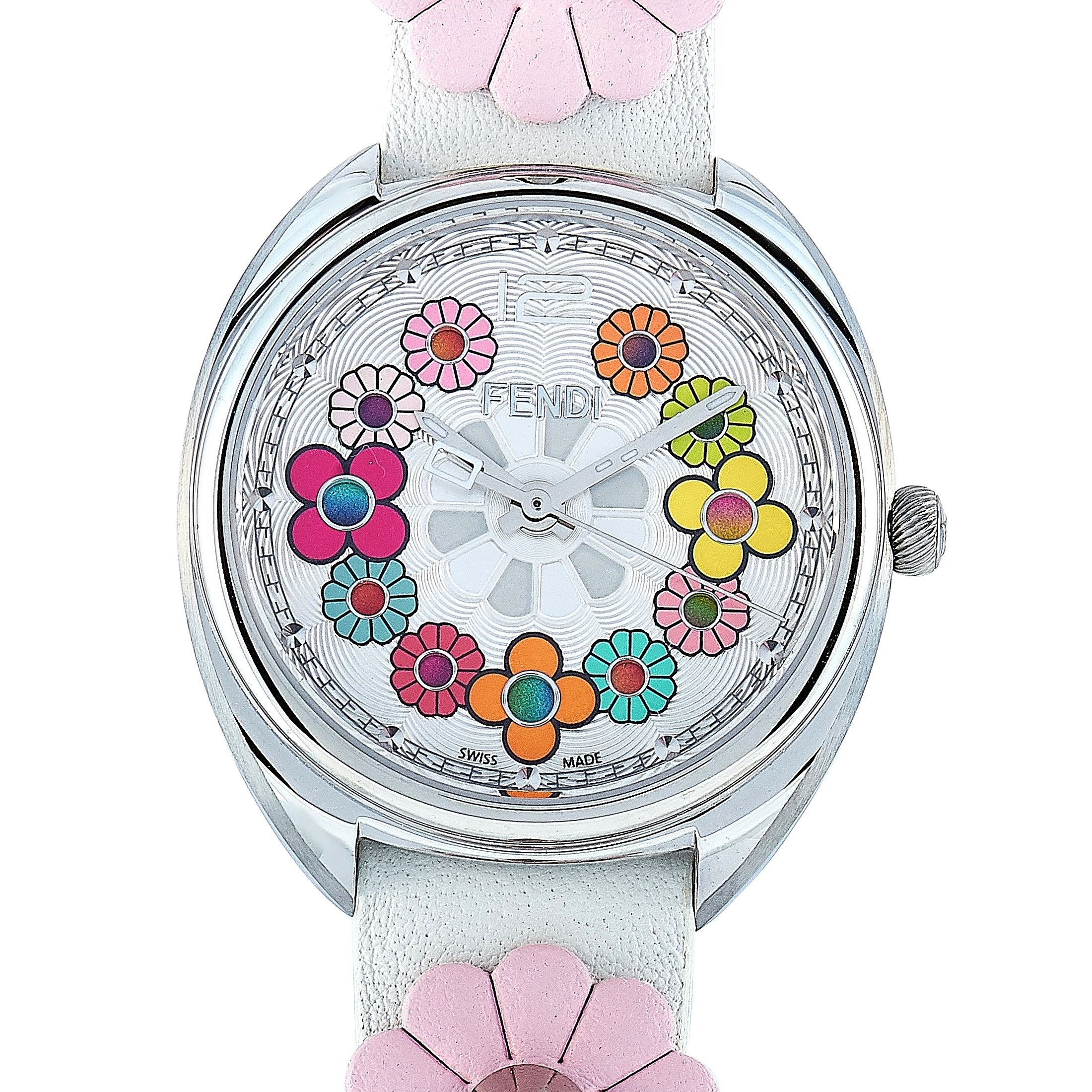 Fendi Momento Multi-Colored Flower Quartz Watch F234034041