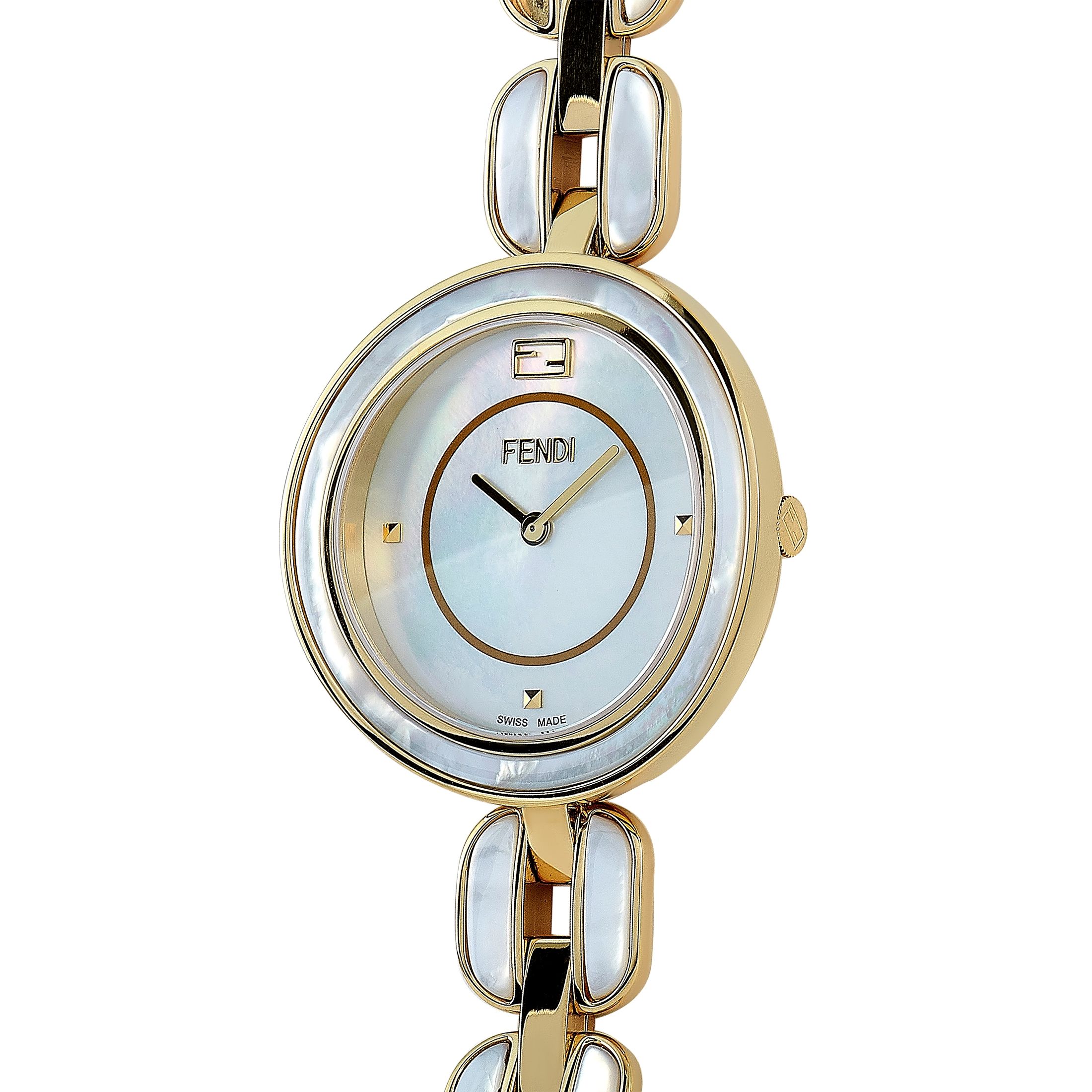 Fendi My Way Mother of Pearl Quartz Watch F361434500 - 36mm