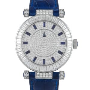 Franck Muller Master Mystery 40 White Gold Diamond and Sapphire Watch