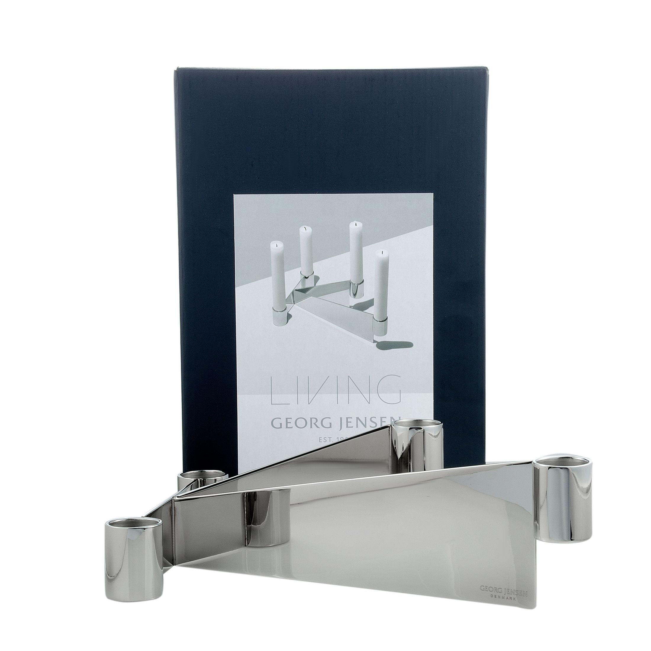 Georg Jensen Urkiola Stainless Steel Candle Holder