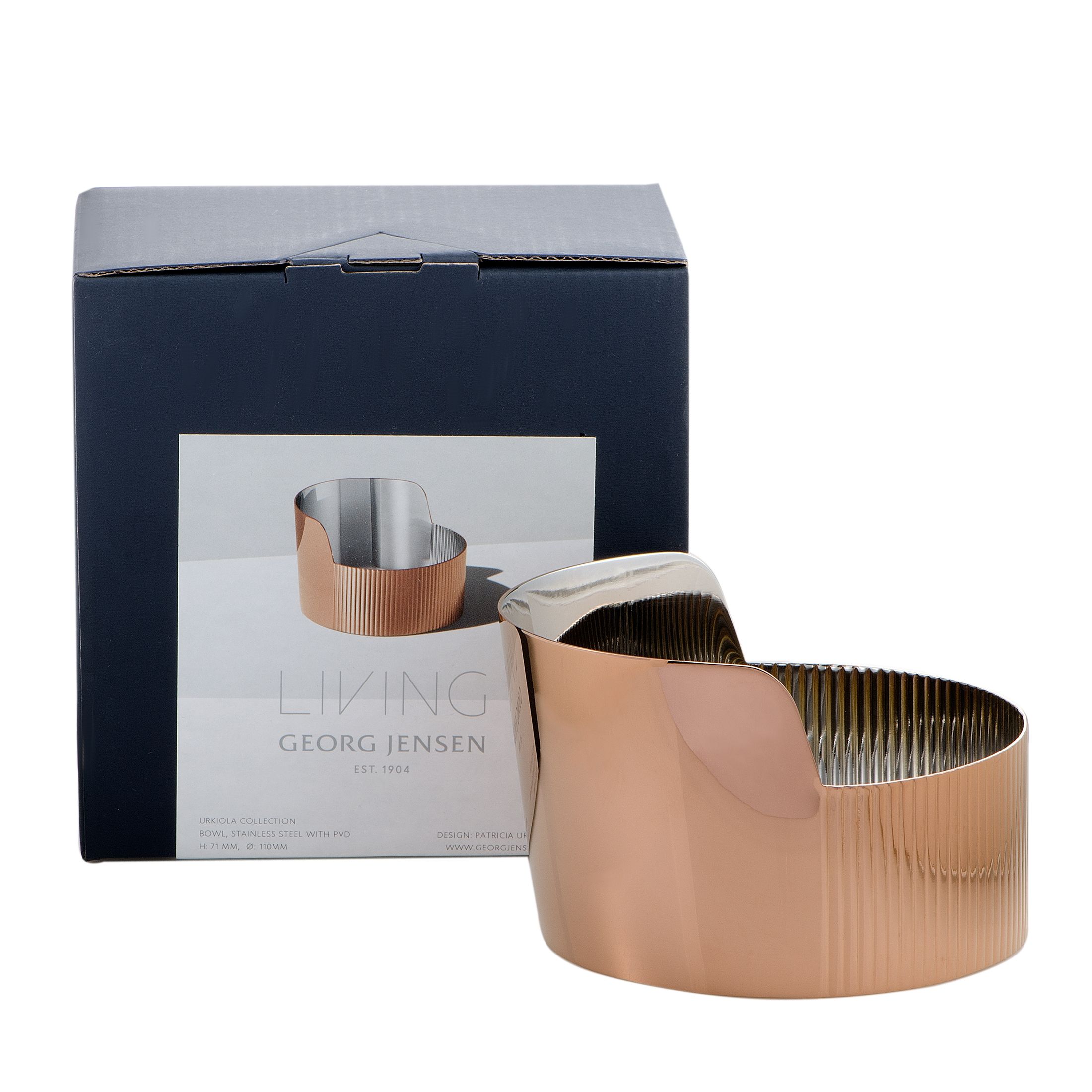 Georg Jensen Urkiola Stainless Steel and PVD Bowl