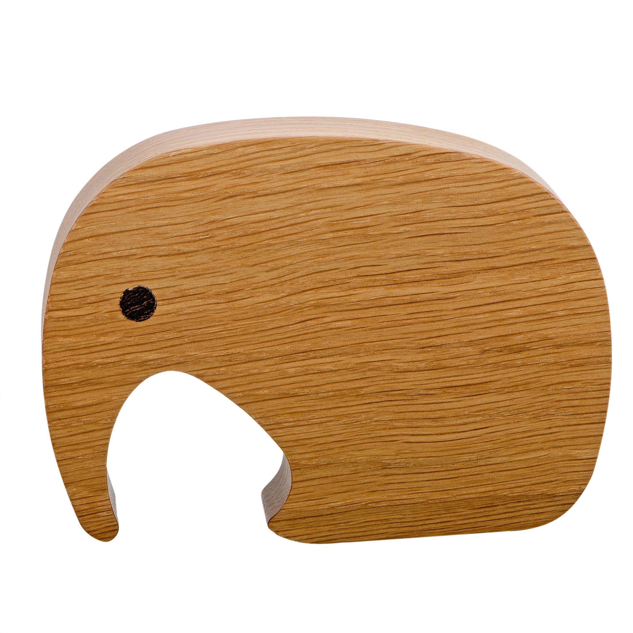 Georg Jensen Elephant Oak Wood Figurine