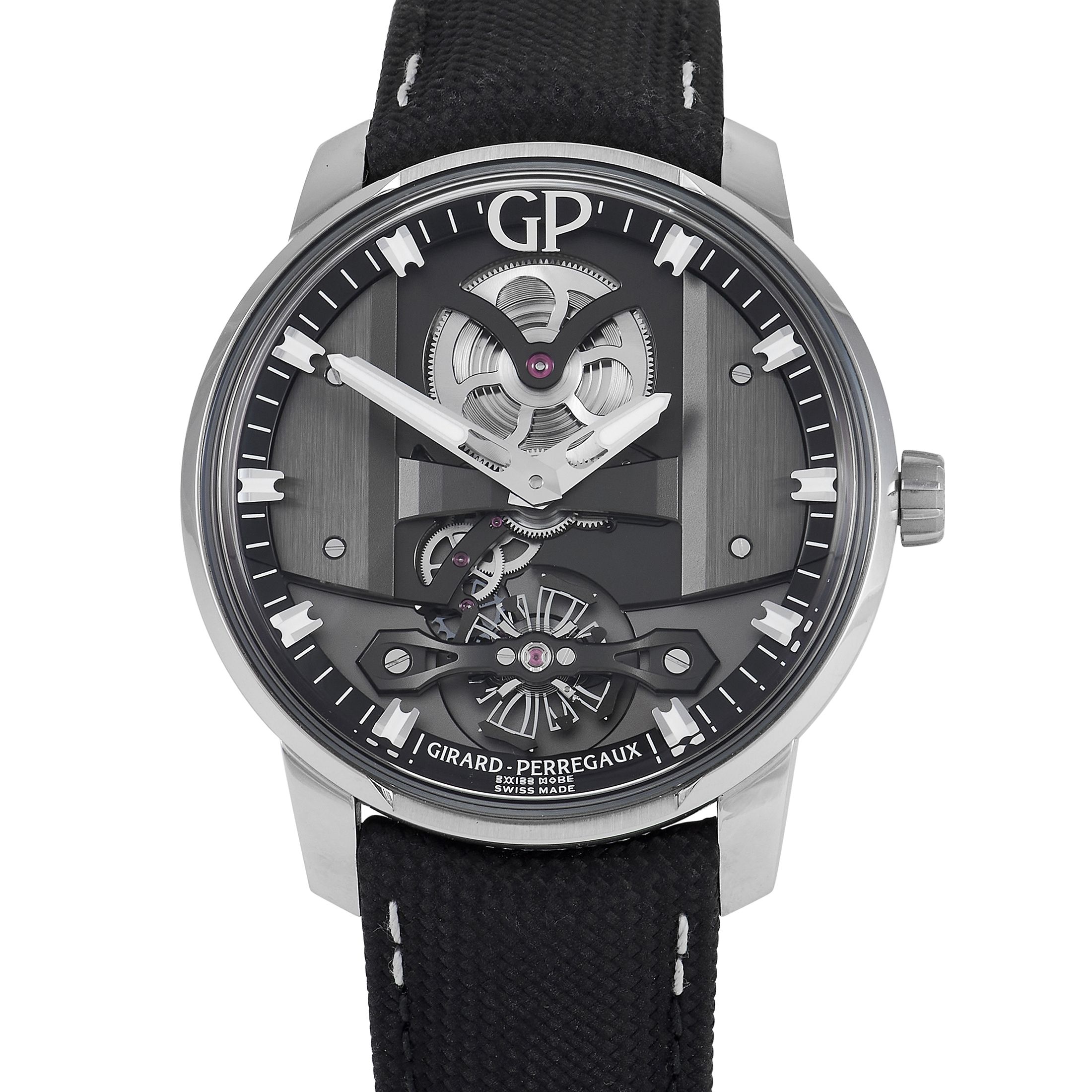 Girard-Perregaux Free Bridge Steel Men's Watch 82000-11-631-FA6A