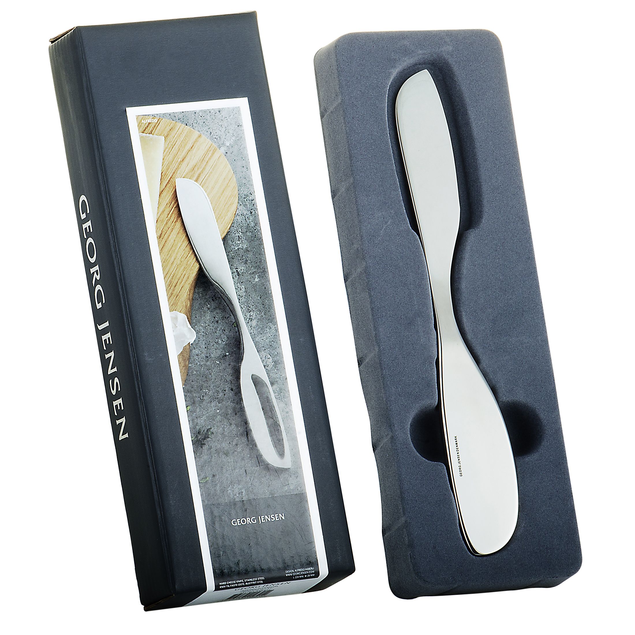 Georg Jensen Alfredo Stainless Steel Hard Cheese Knife