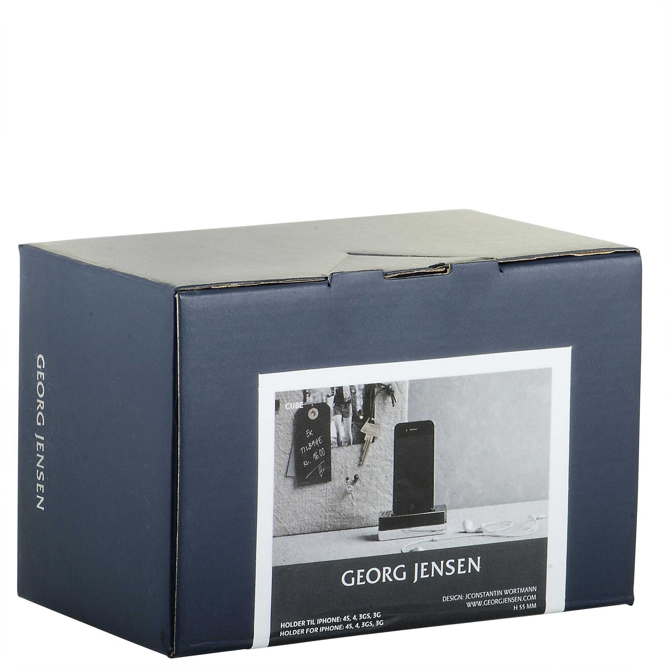 Georg Jensen Cube Stainless Steel iPhone Holder