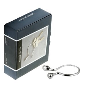 Georg Jensen Stainless Steel Space Keyring