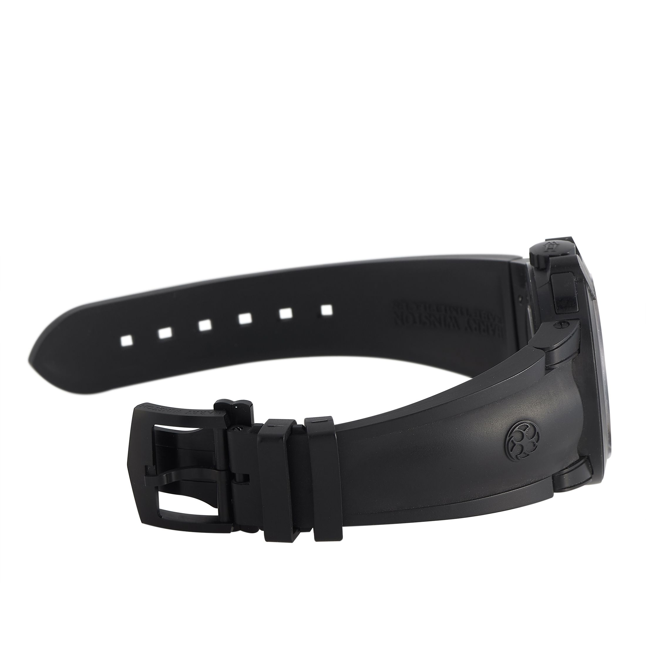 Harry Winston Ocean Triple Retrograde Black Zalium Chronograph Watch 400-MCRA44ZK