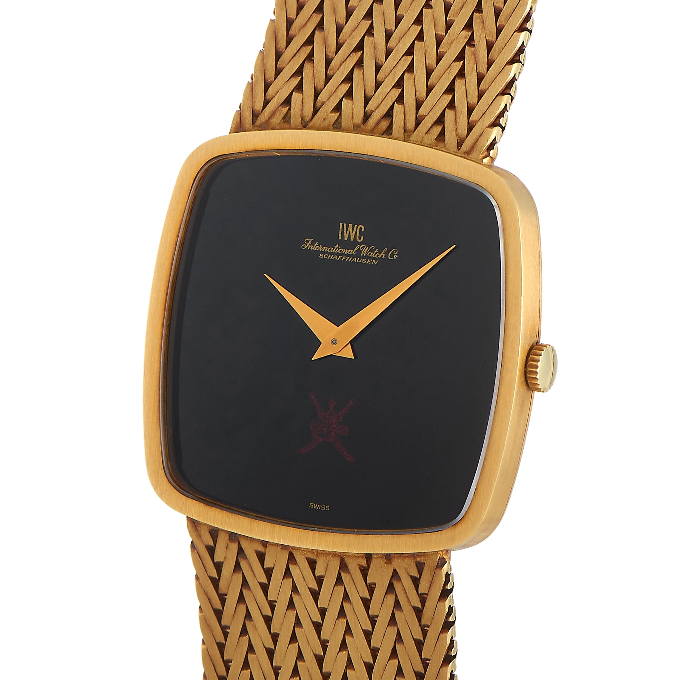 IWC Khanjar 18K Yellow Gold Watch, Ring and Cufflinks Set